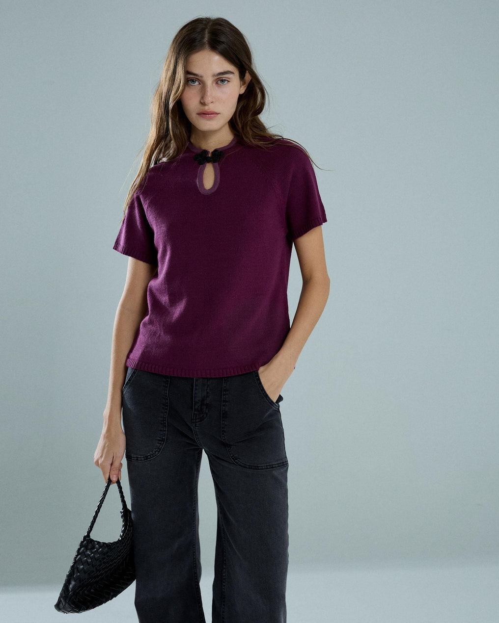 Top Alamar Escote Morado