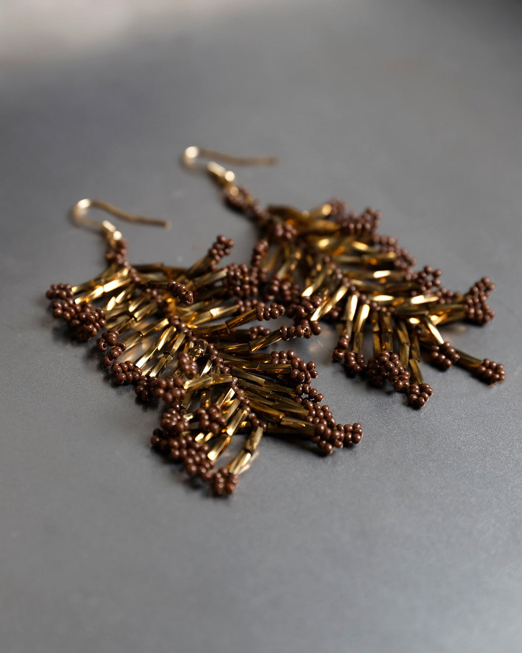 Pendientes Coral Marrón