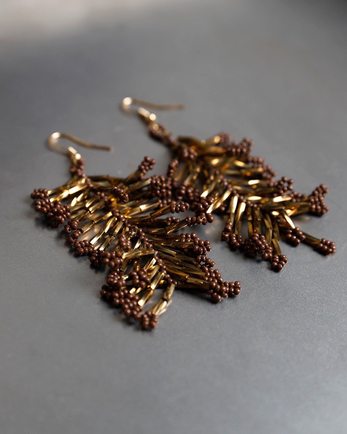 Pendientes Coral Marrón