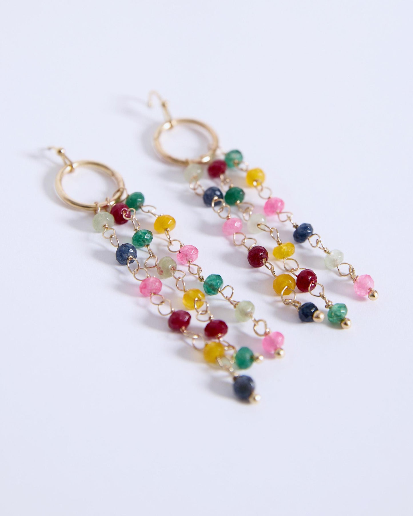 Multicolor Chain Earrings
