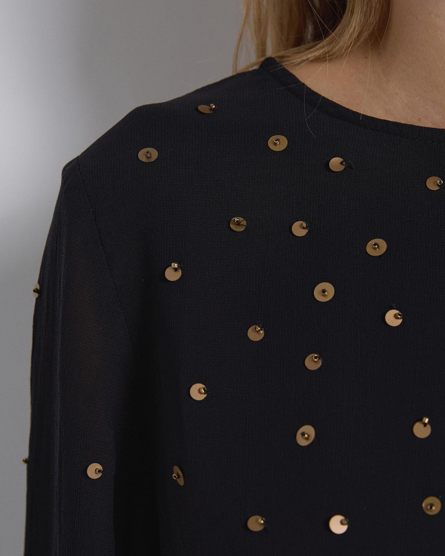Blusa Lentejuelas Negro
