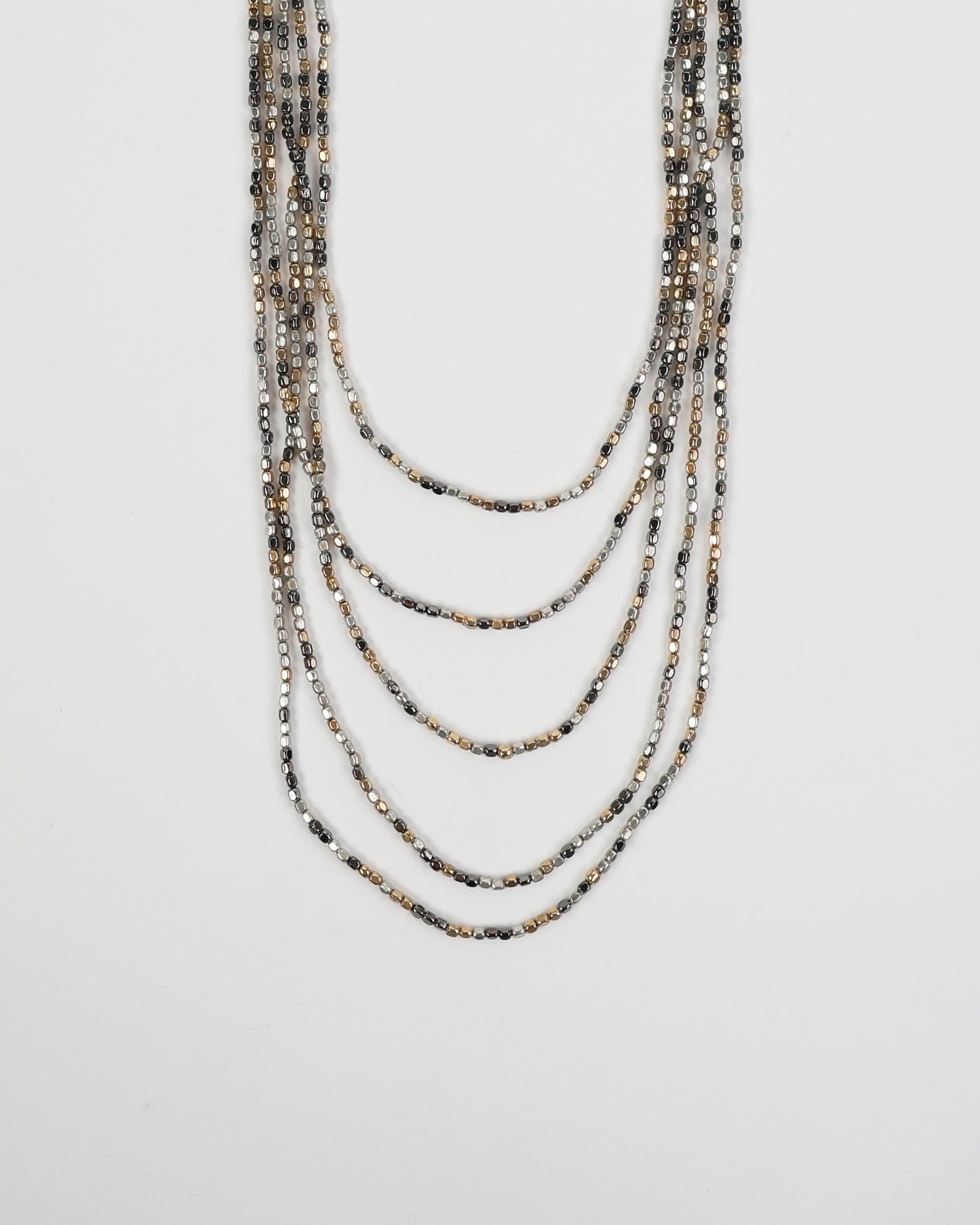 Adjustable Silver Ball Necklace