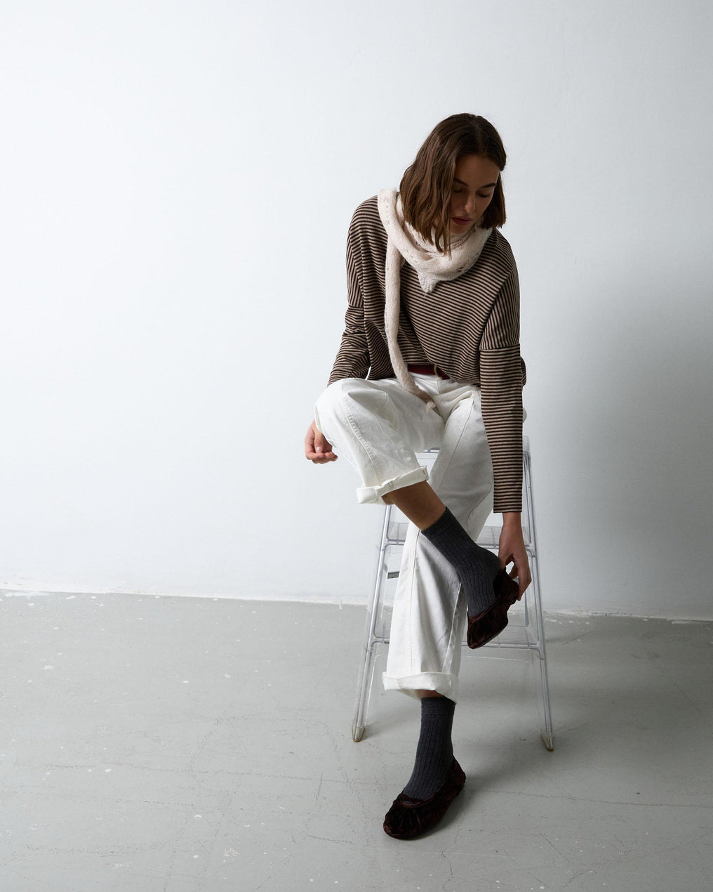 Anthracite Mid-Calf Socks