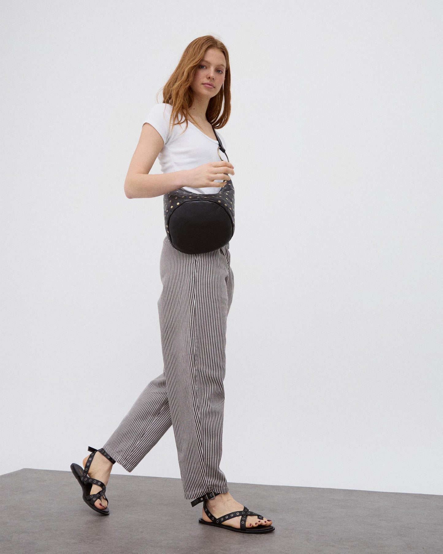 Jeans Balloon Rayas Marrón