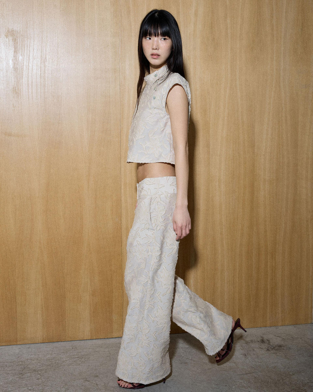 Raw Jacquard Trousers