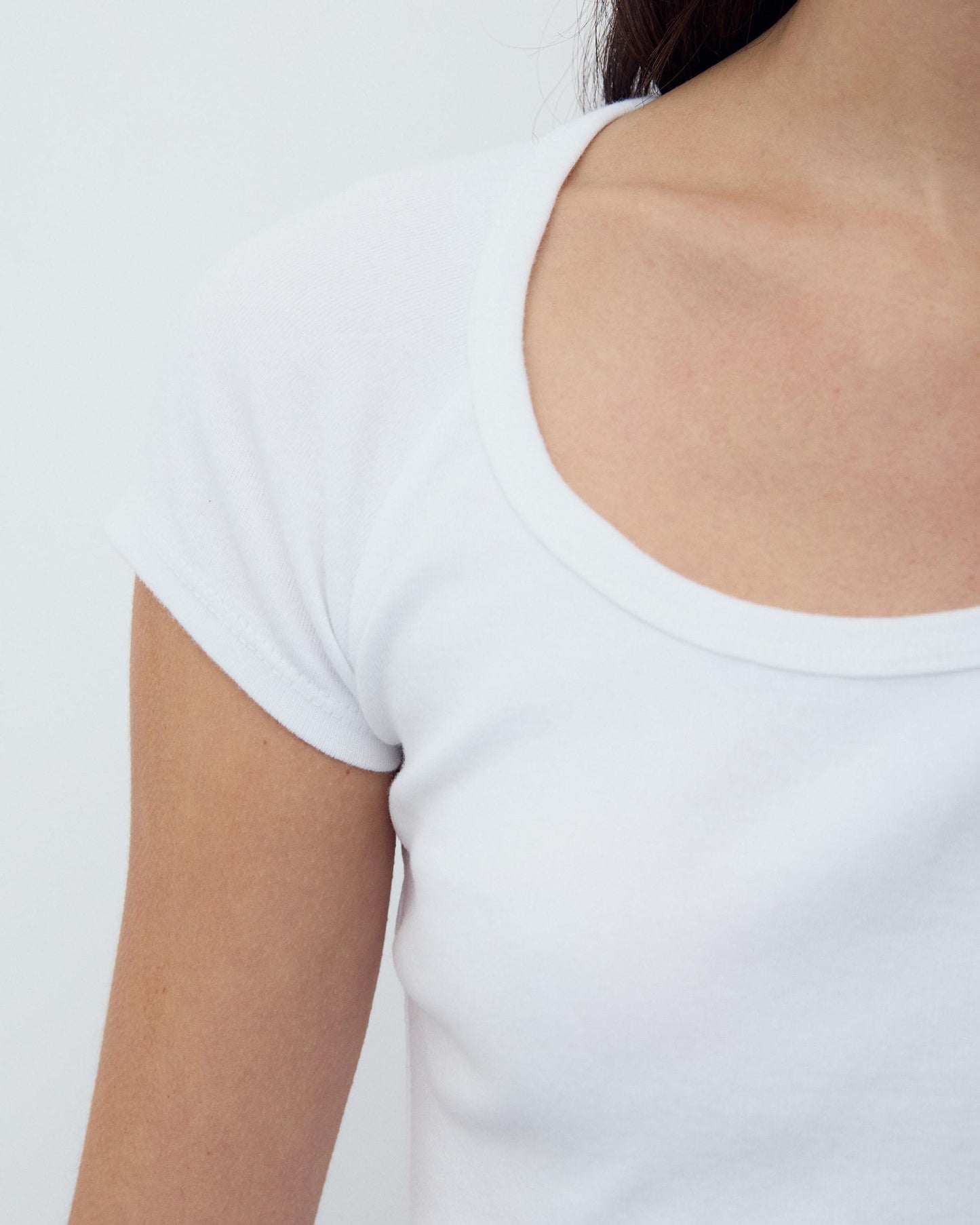 Camiseta Escote Redondo Blanco