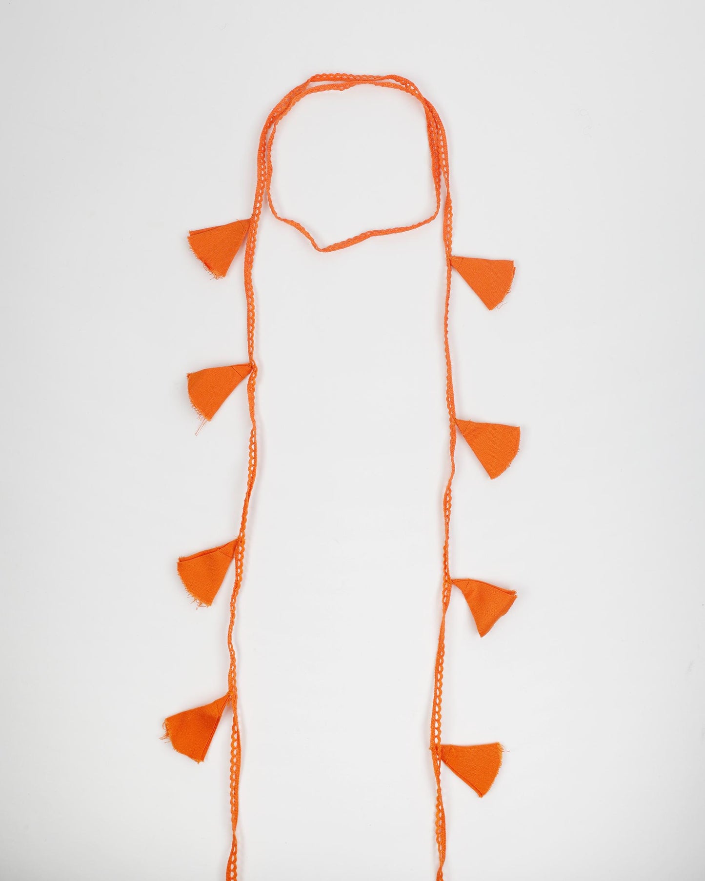 Collier Dentelle Fleurs Orange