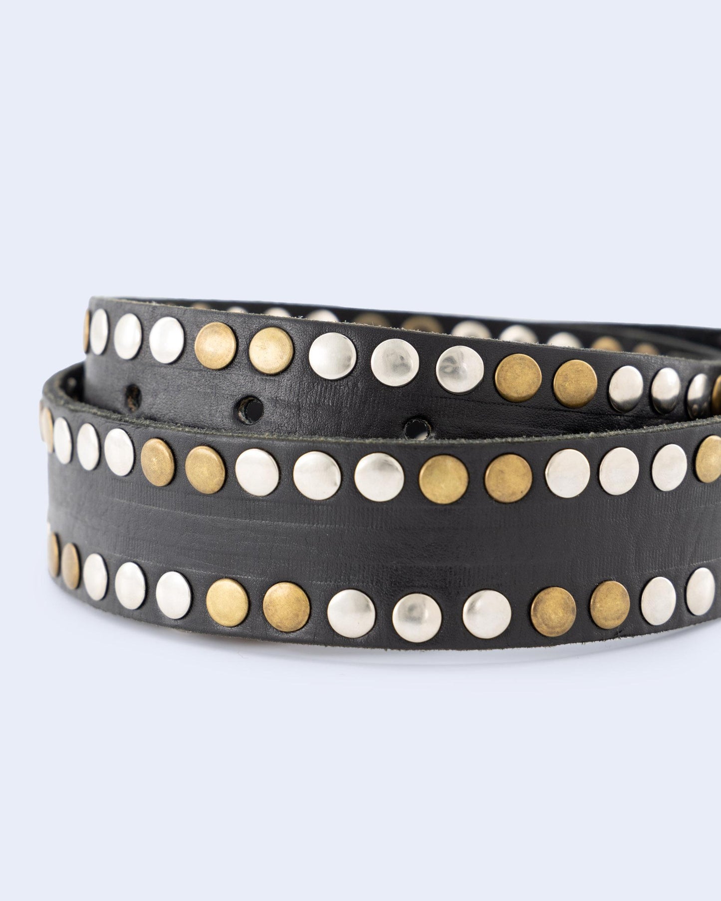 Cinturón Tachuelas Bicolor Negro