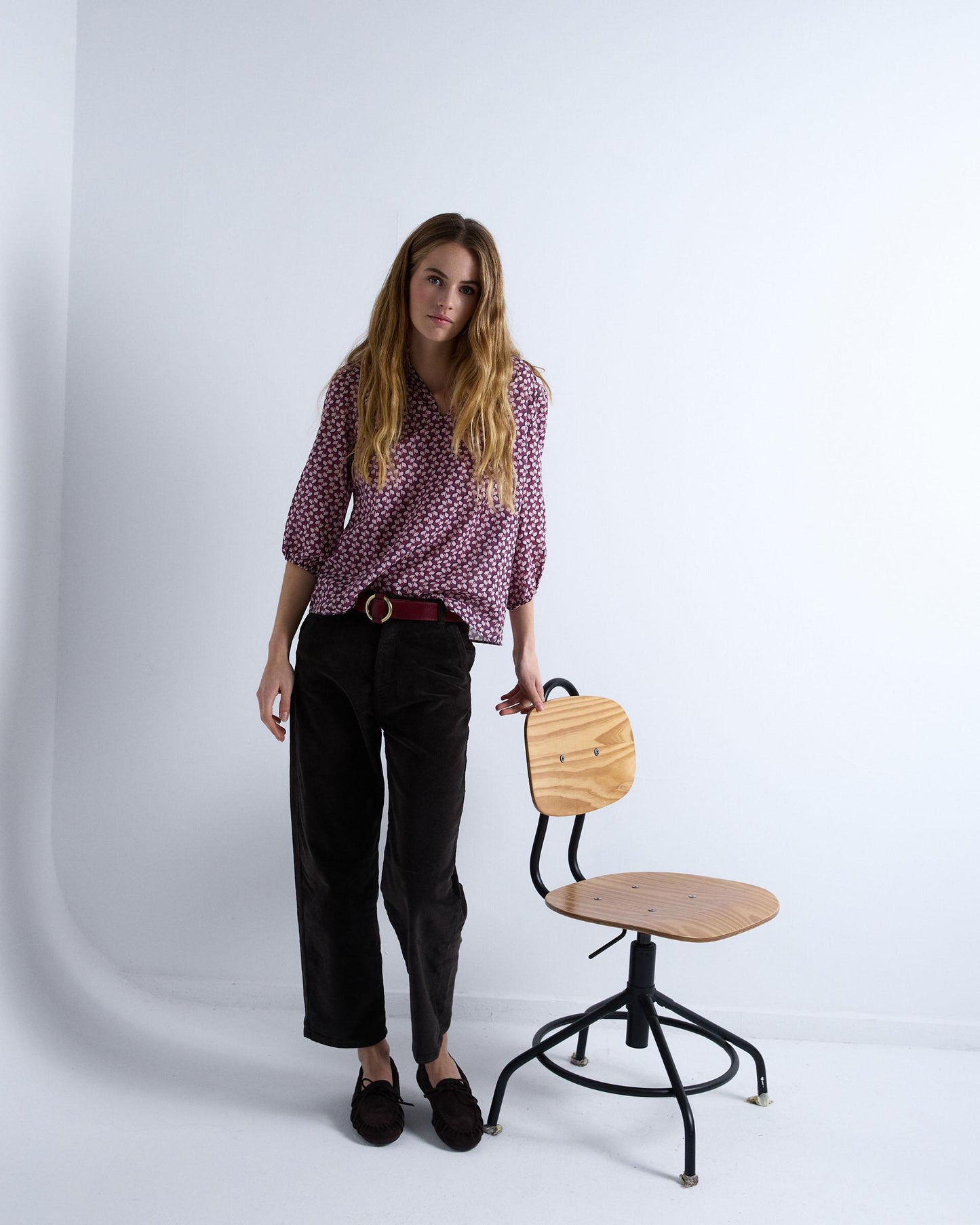 Blusa Estampado Geometrico Rosa