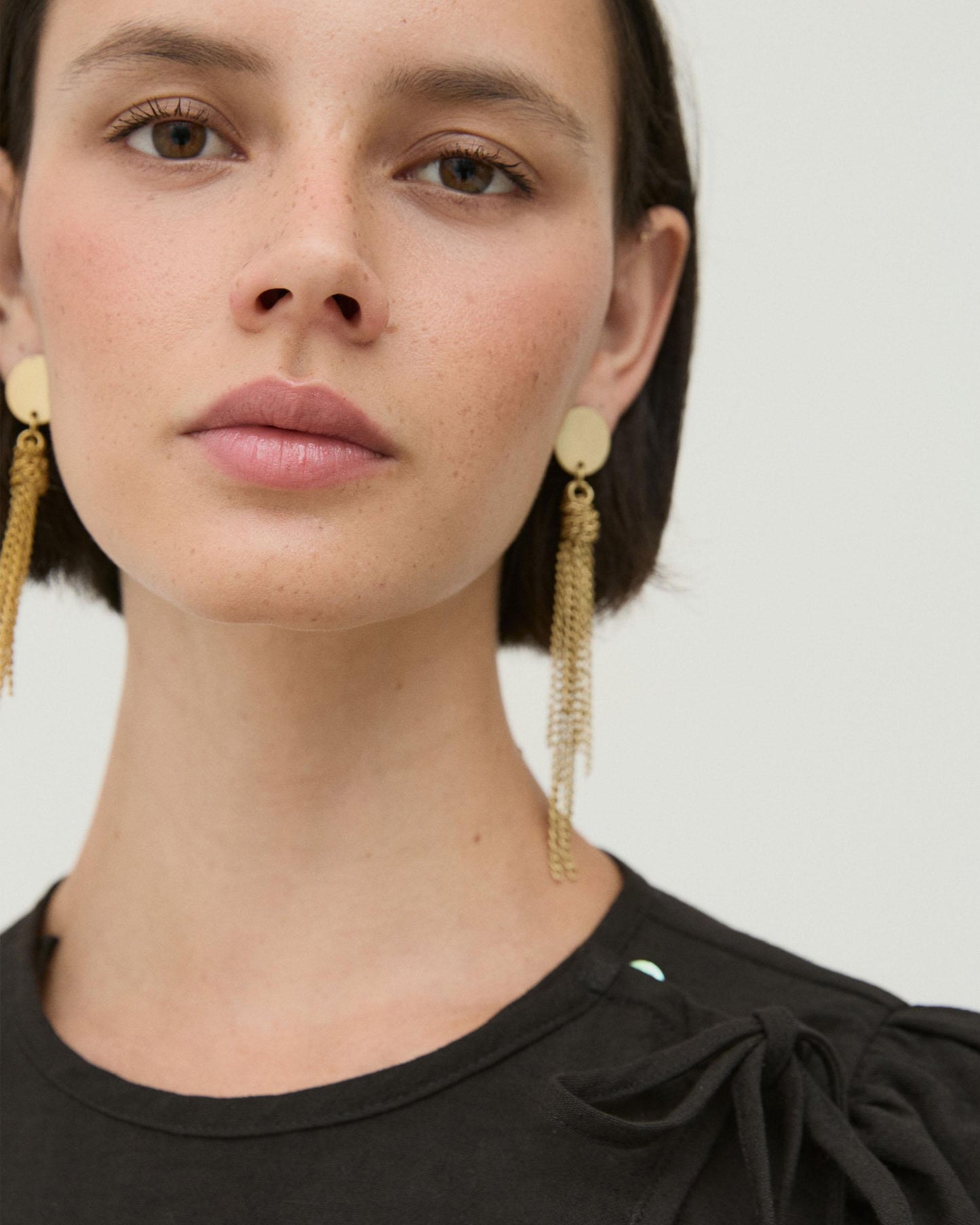 Pendientes Nudo Cadenas Oro