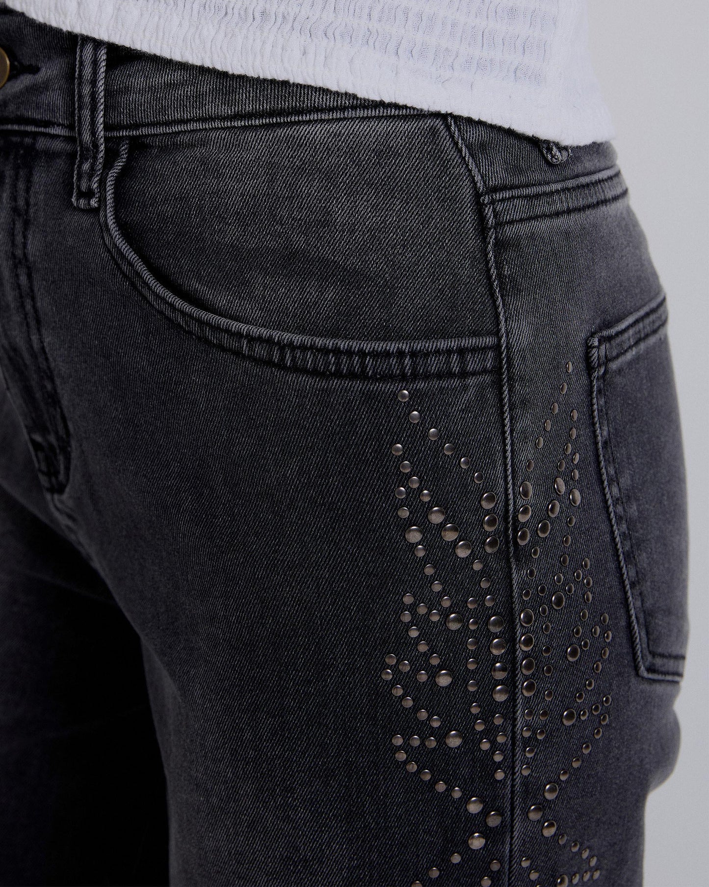 Jeans Drawing Studs Side Anthracite