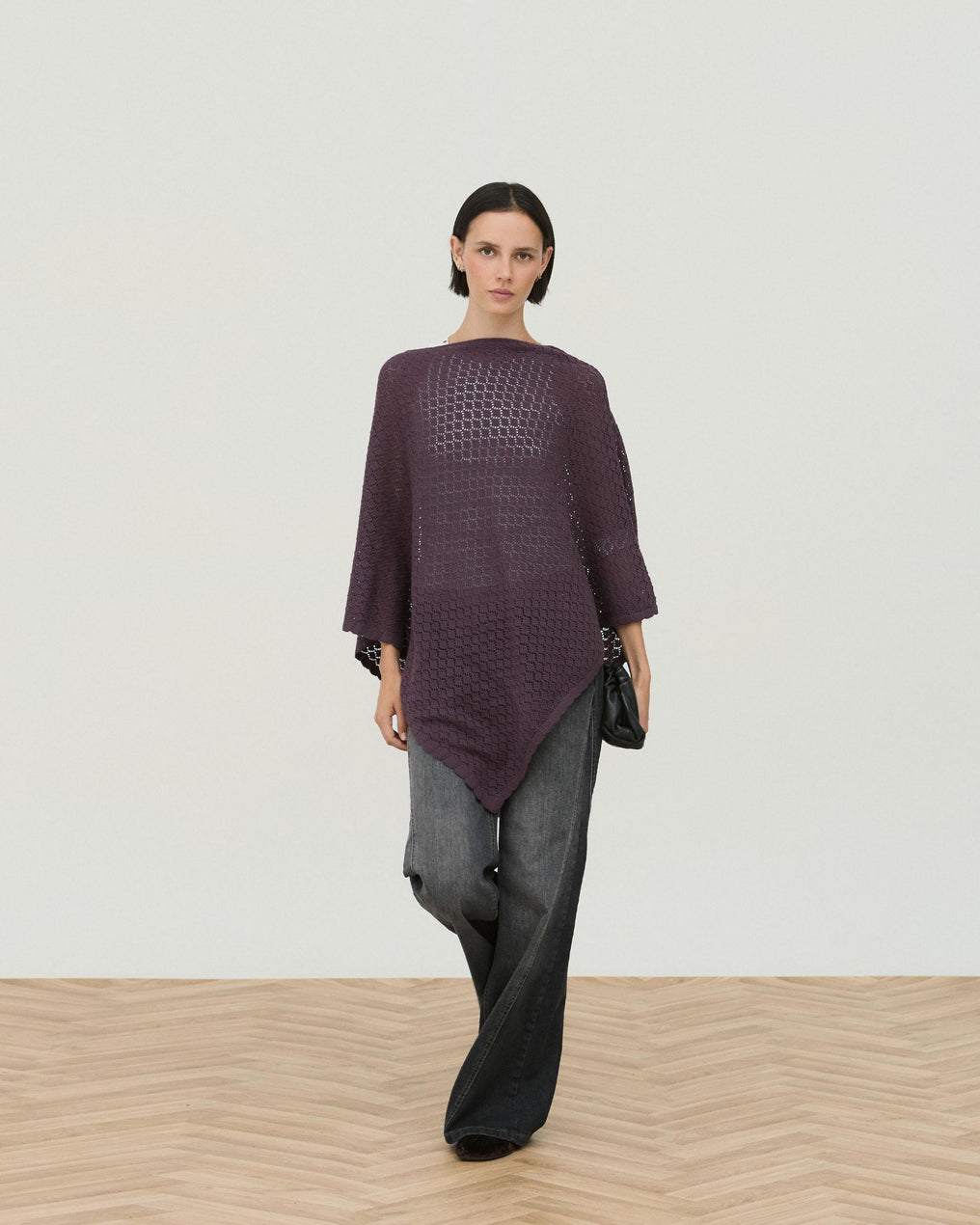 Poncho Calados Pico Morado
