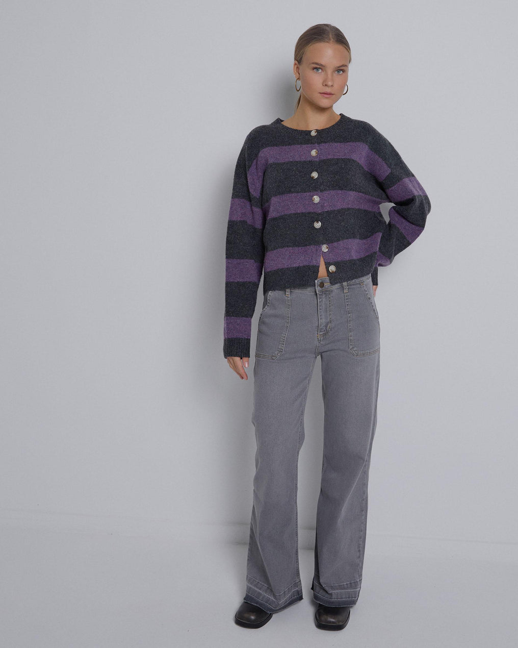 Jeans Denim Worker Gris