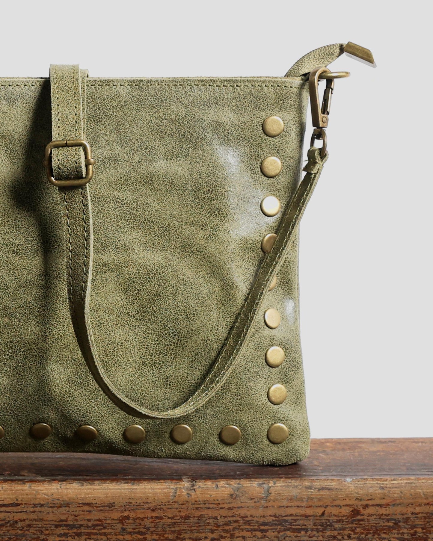 Bolso Mini Tachuelas Verde