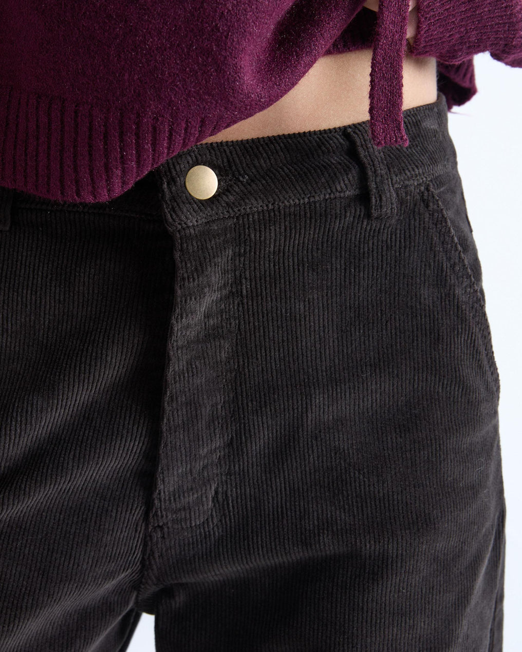 Pantalones Pana Balloon Marrón