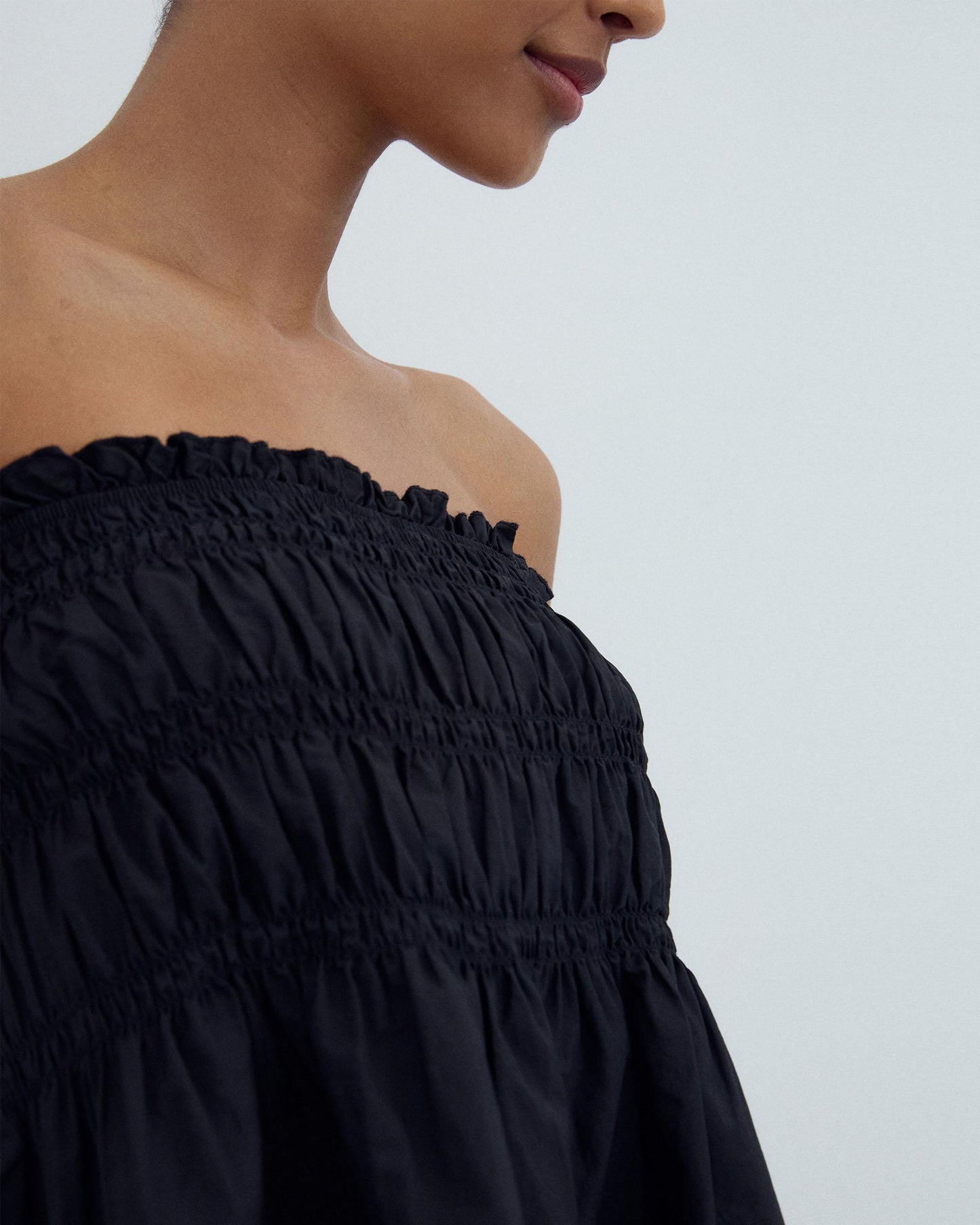 Top Élastiques Bustier Noir