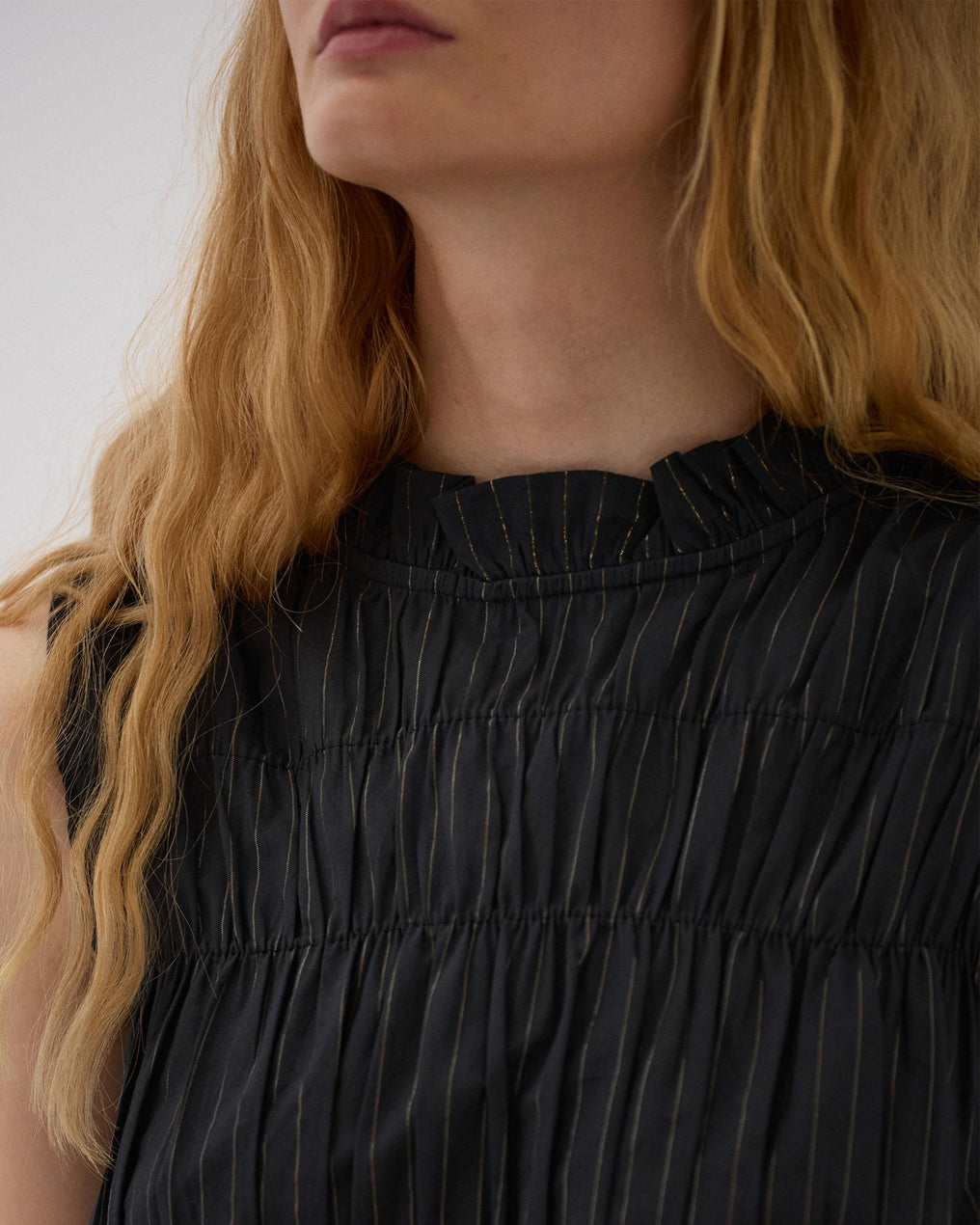 Top Gomas Lurex Negro