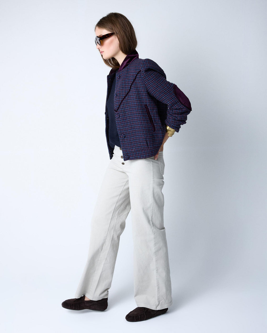 Raw Buttonless Waistband Pants