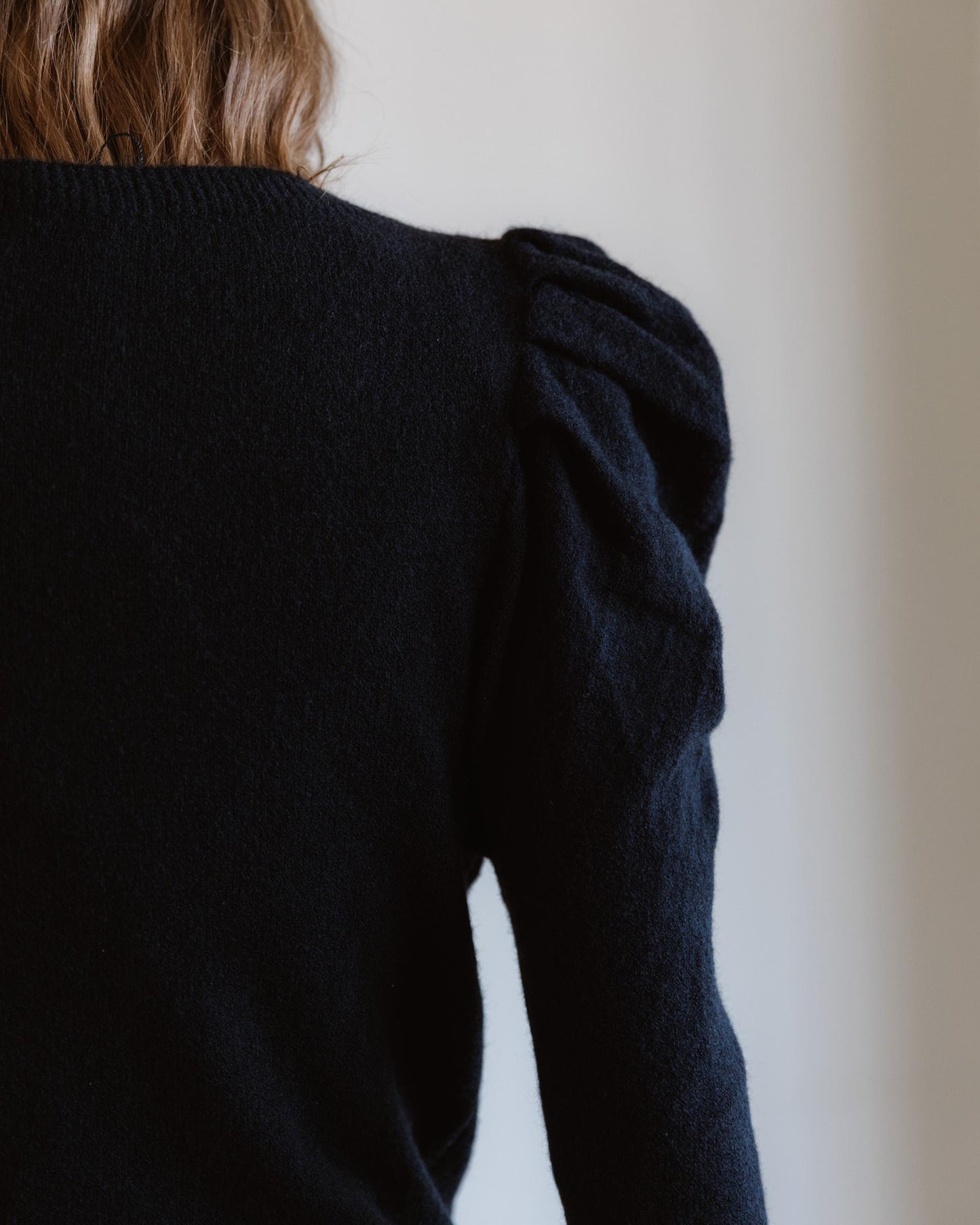 Pull Manche Bouffante Noir