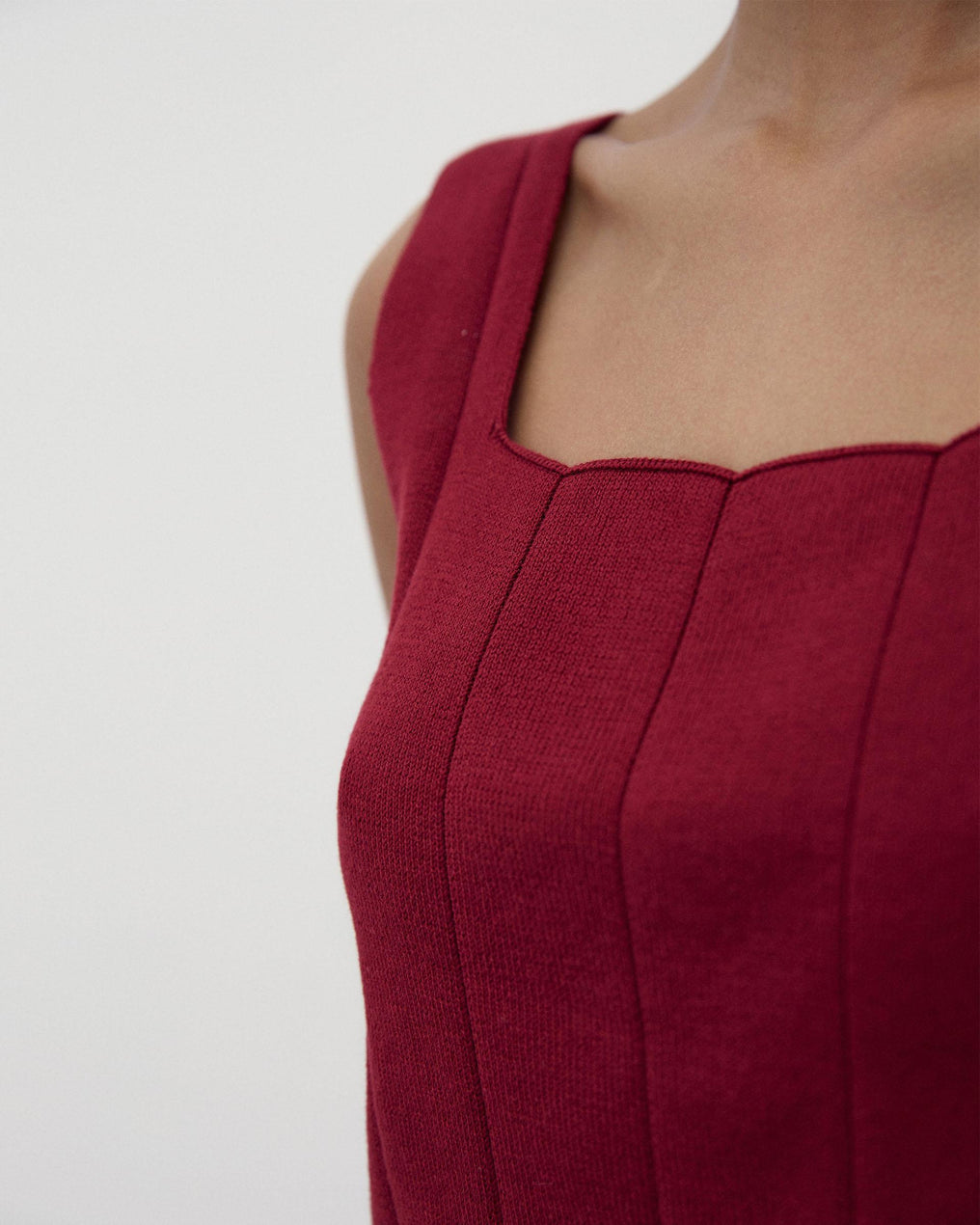 Top Corsetero Punto Granate