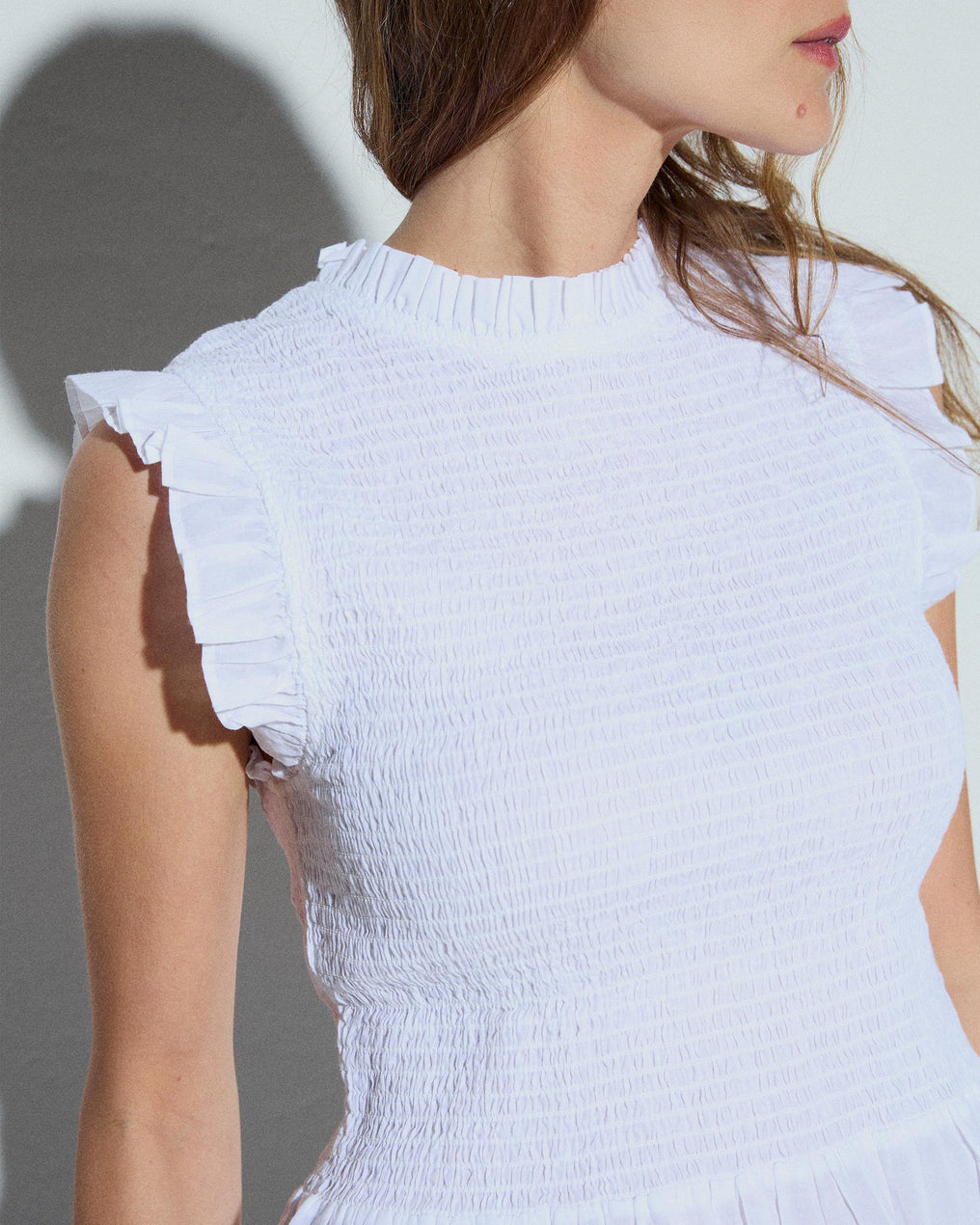 Top Nido De Abeja Blanco