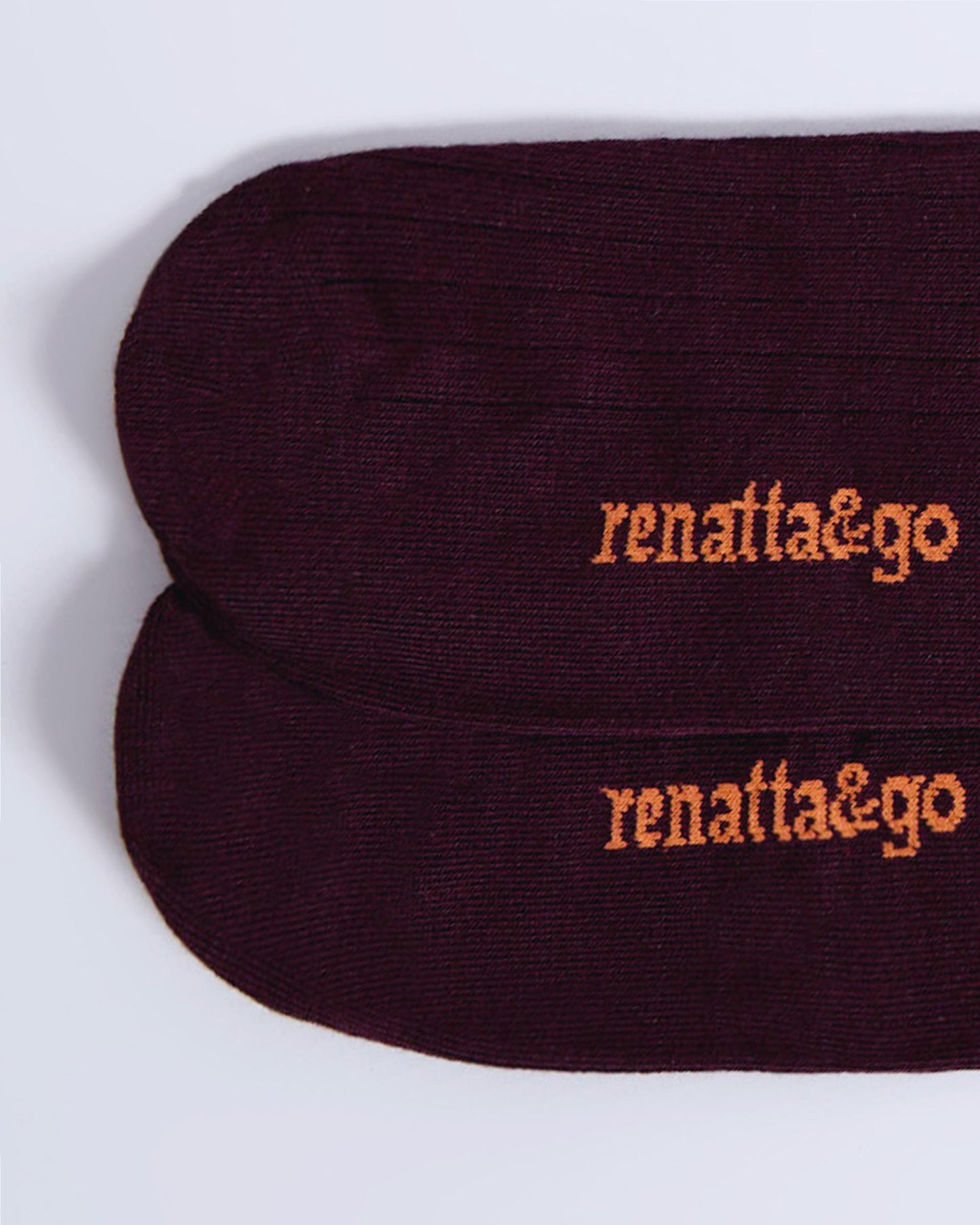 Burgundy High-Top Socks