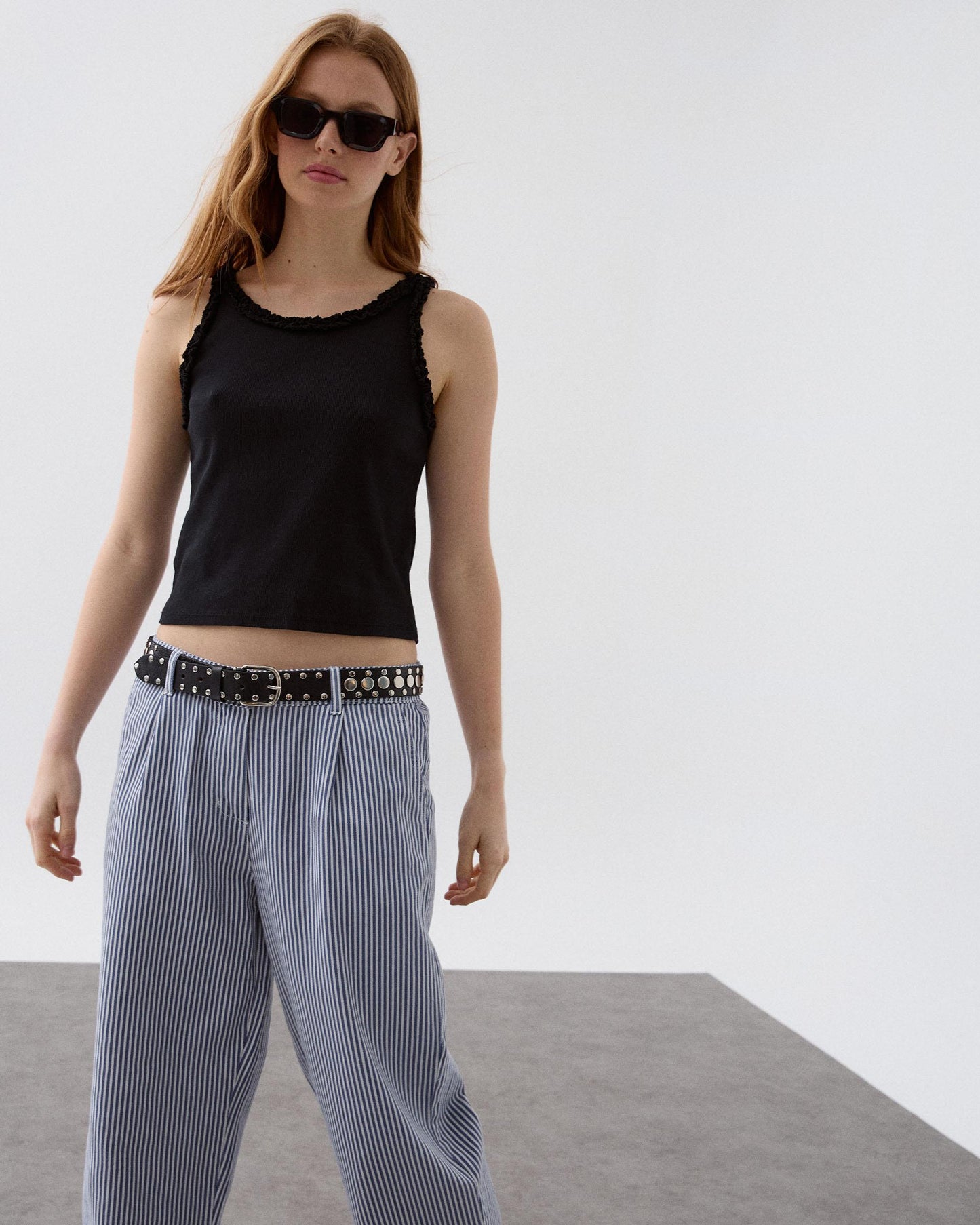 Jeans Balloon Rayas Azul