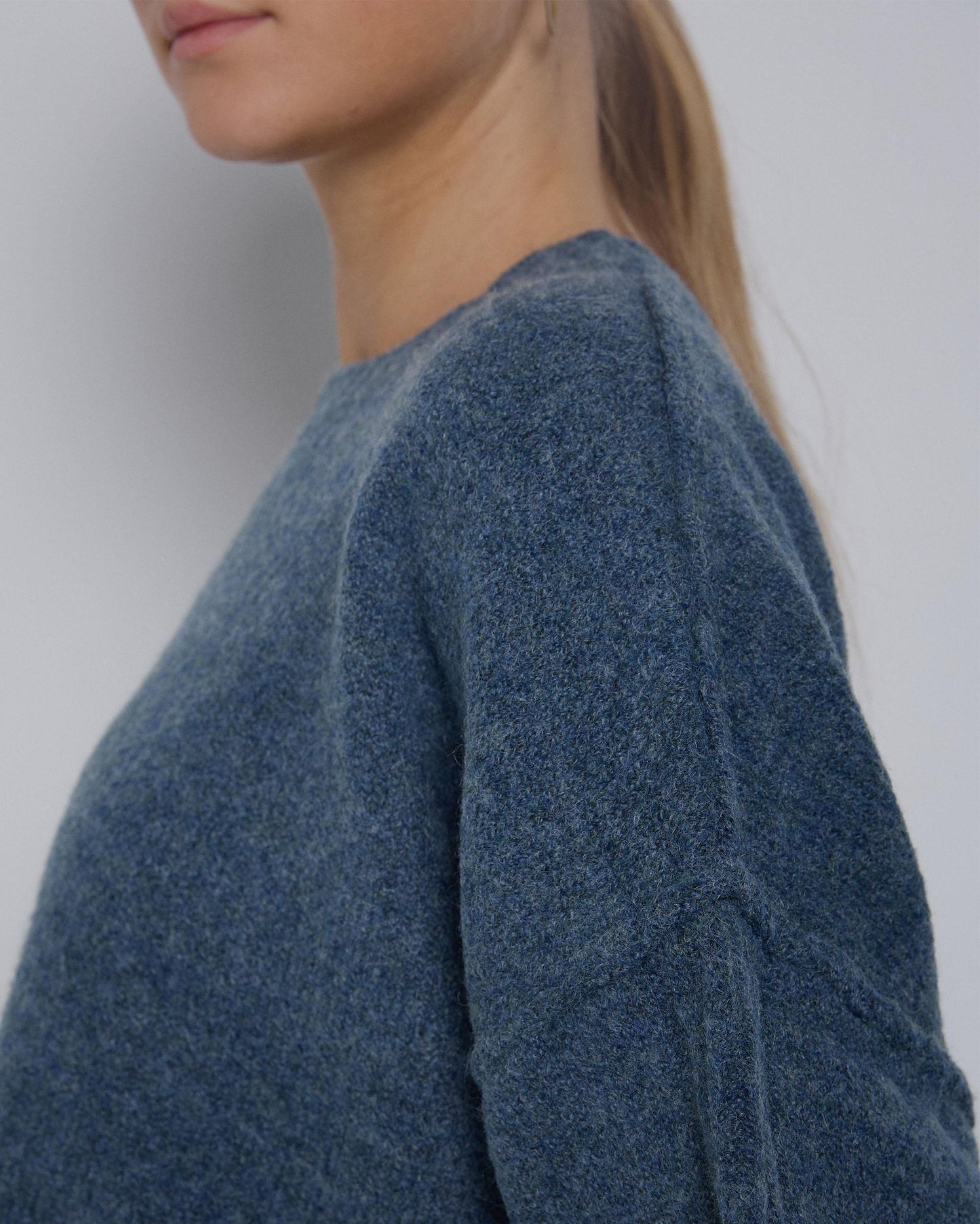 Jersey Costuras Mangas Azul