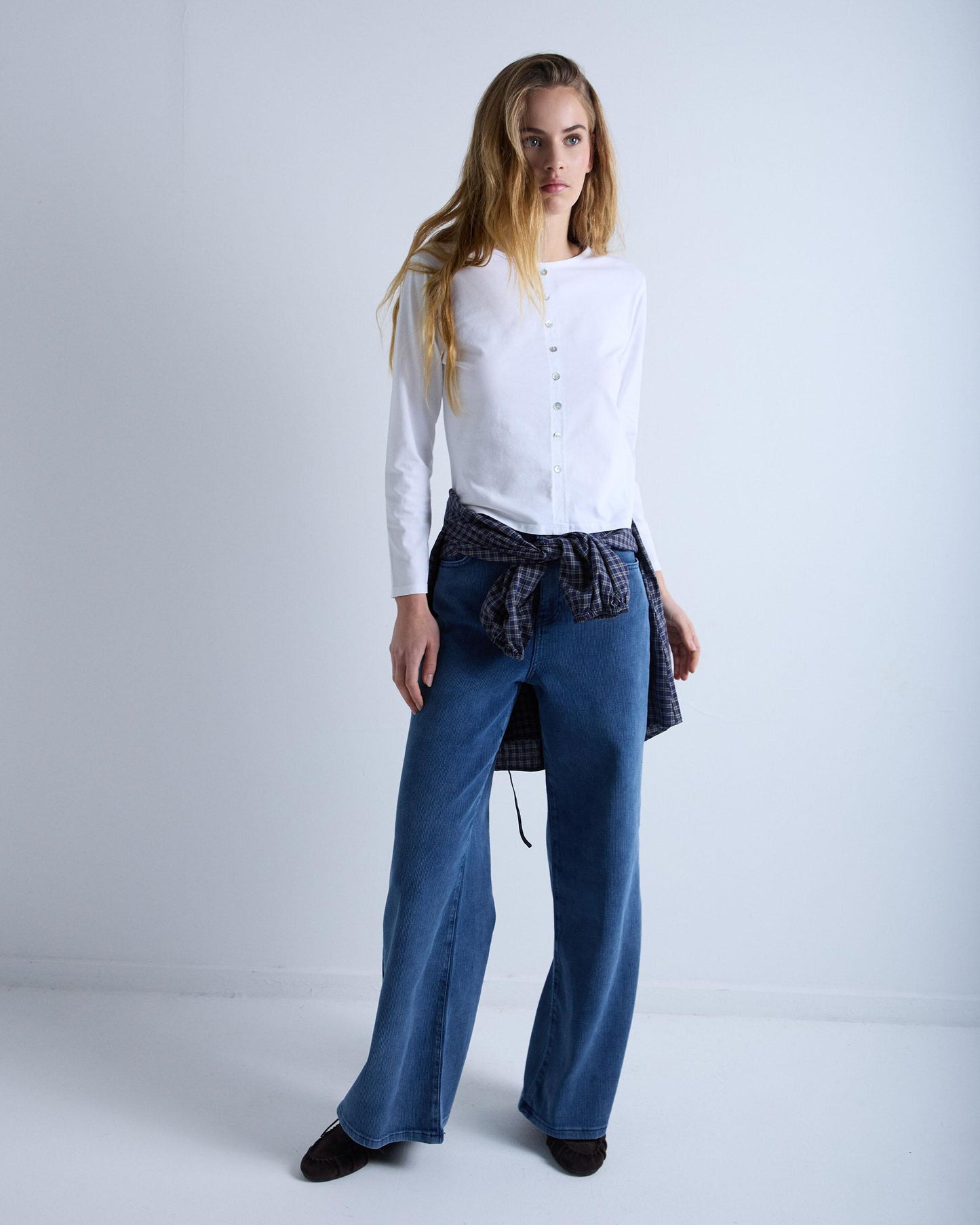 Camisa branca de botões