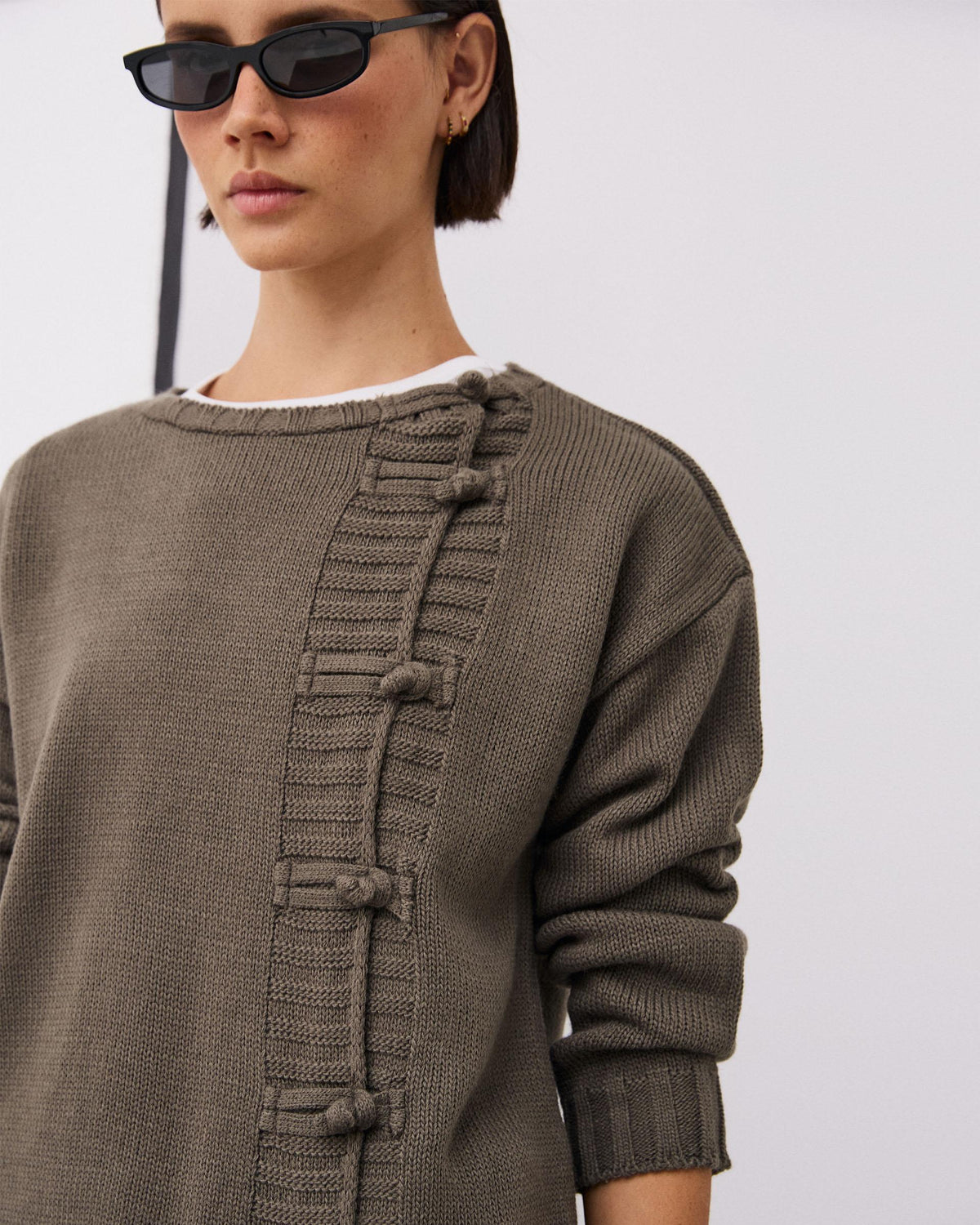 Alboko kordoi-lokarridun puntuzko jaka berdea
