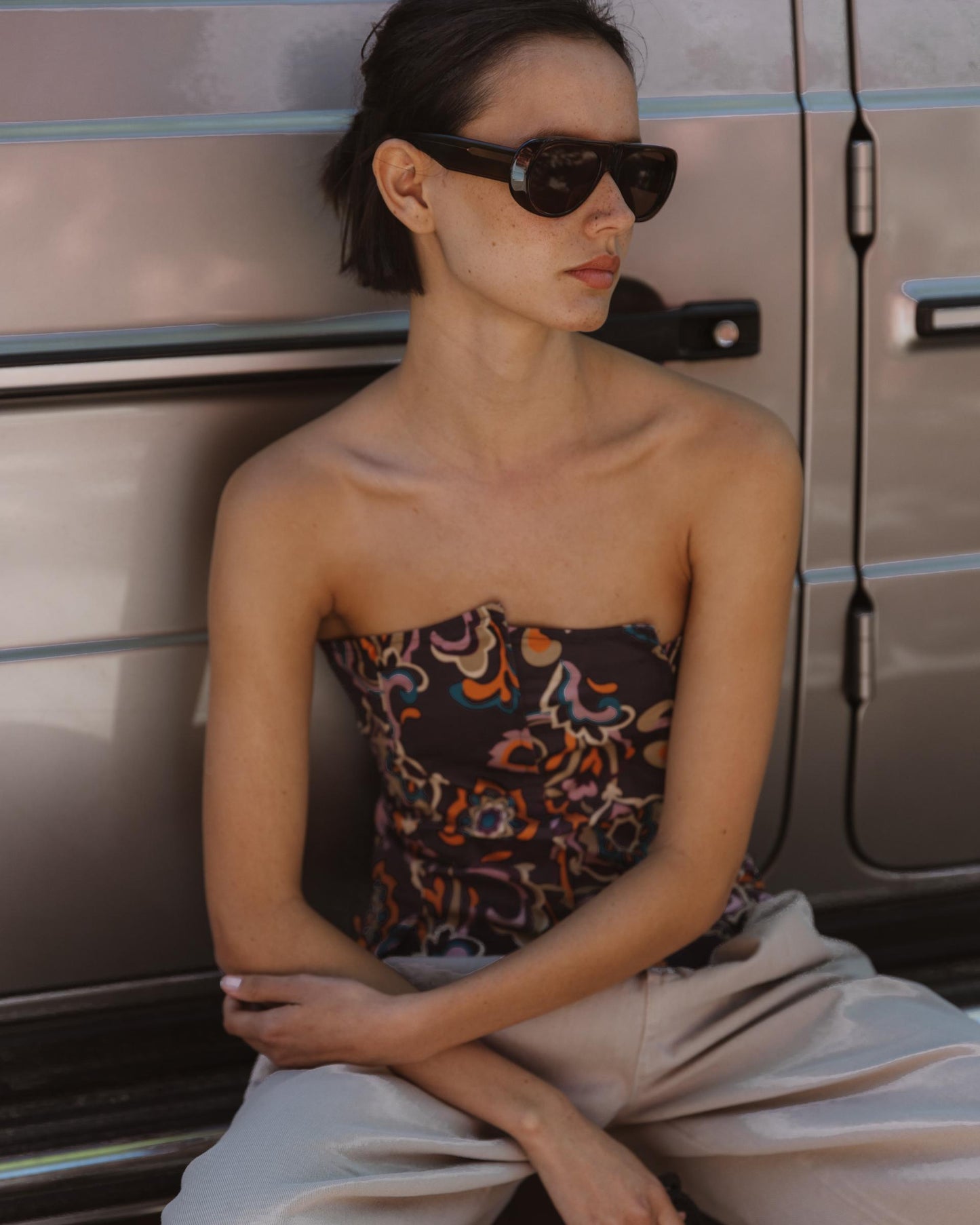 Top Corsetero Palabra De Honor Morado