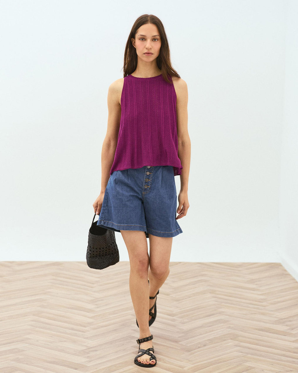 Purple Die-Cut Top