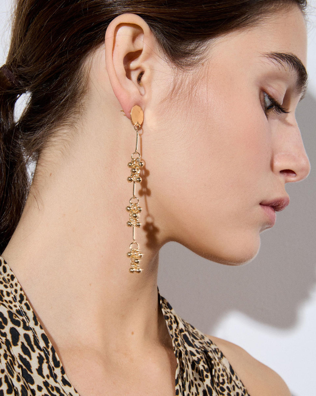 Pendientes Apliques Bolitas Oro