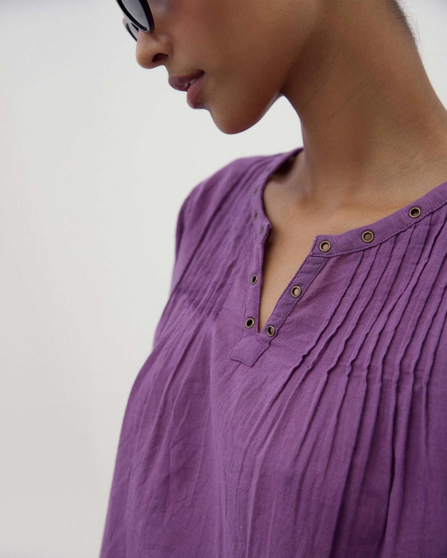 Blusa Arandelas Morado