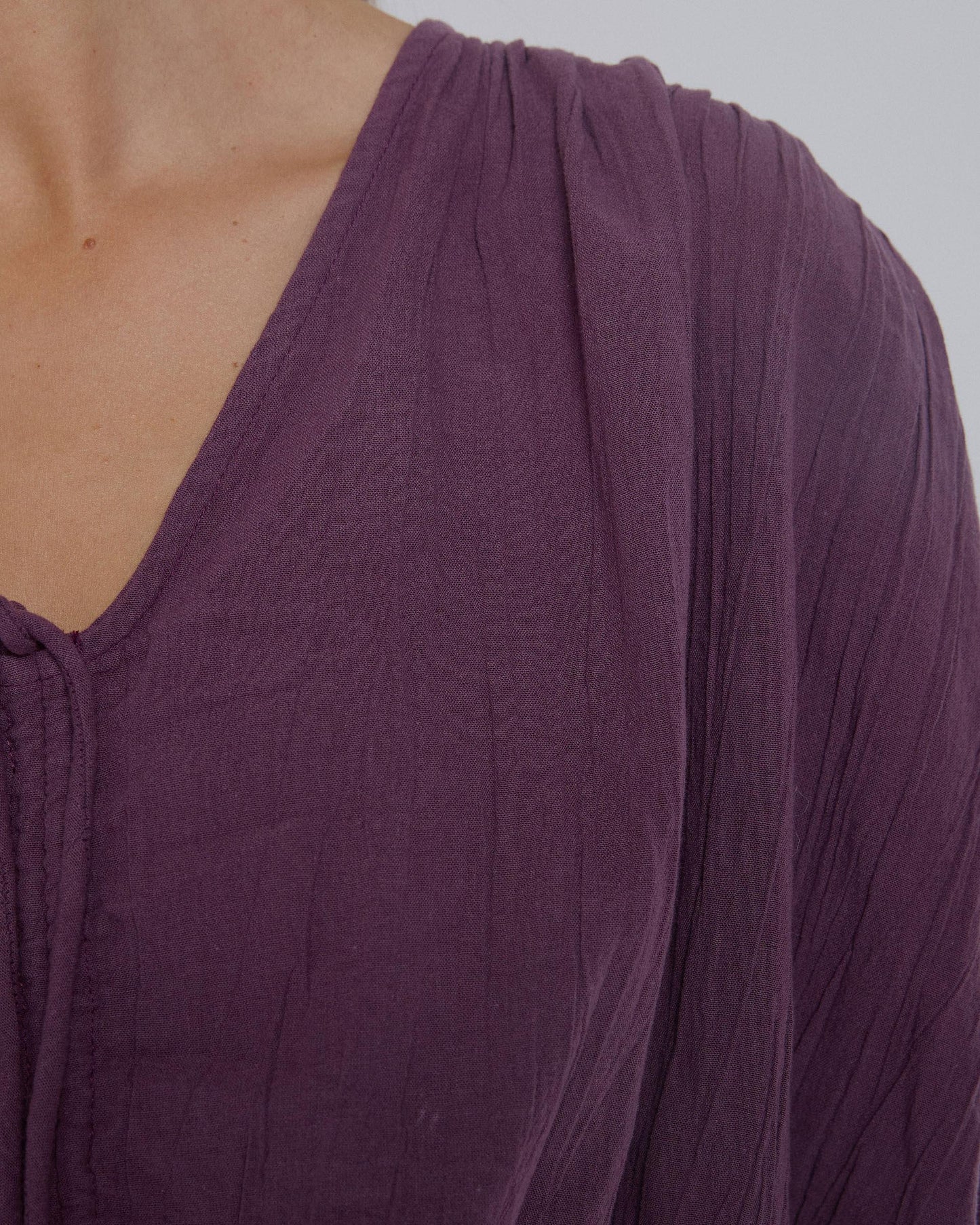 Blusa Frunce Morado