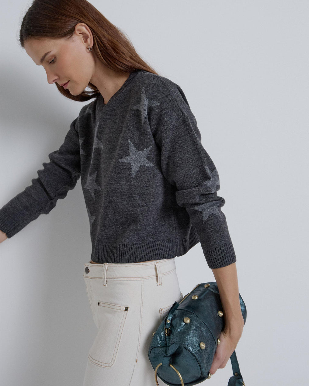 Suéter Estrelas Antracite