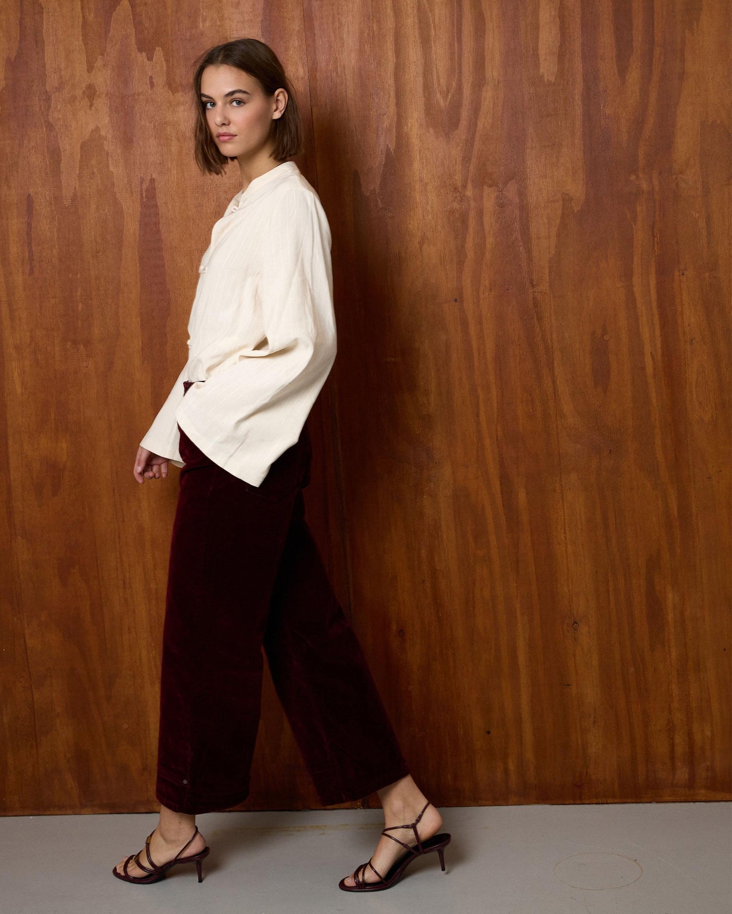 Jeans Velvet Granate