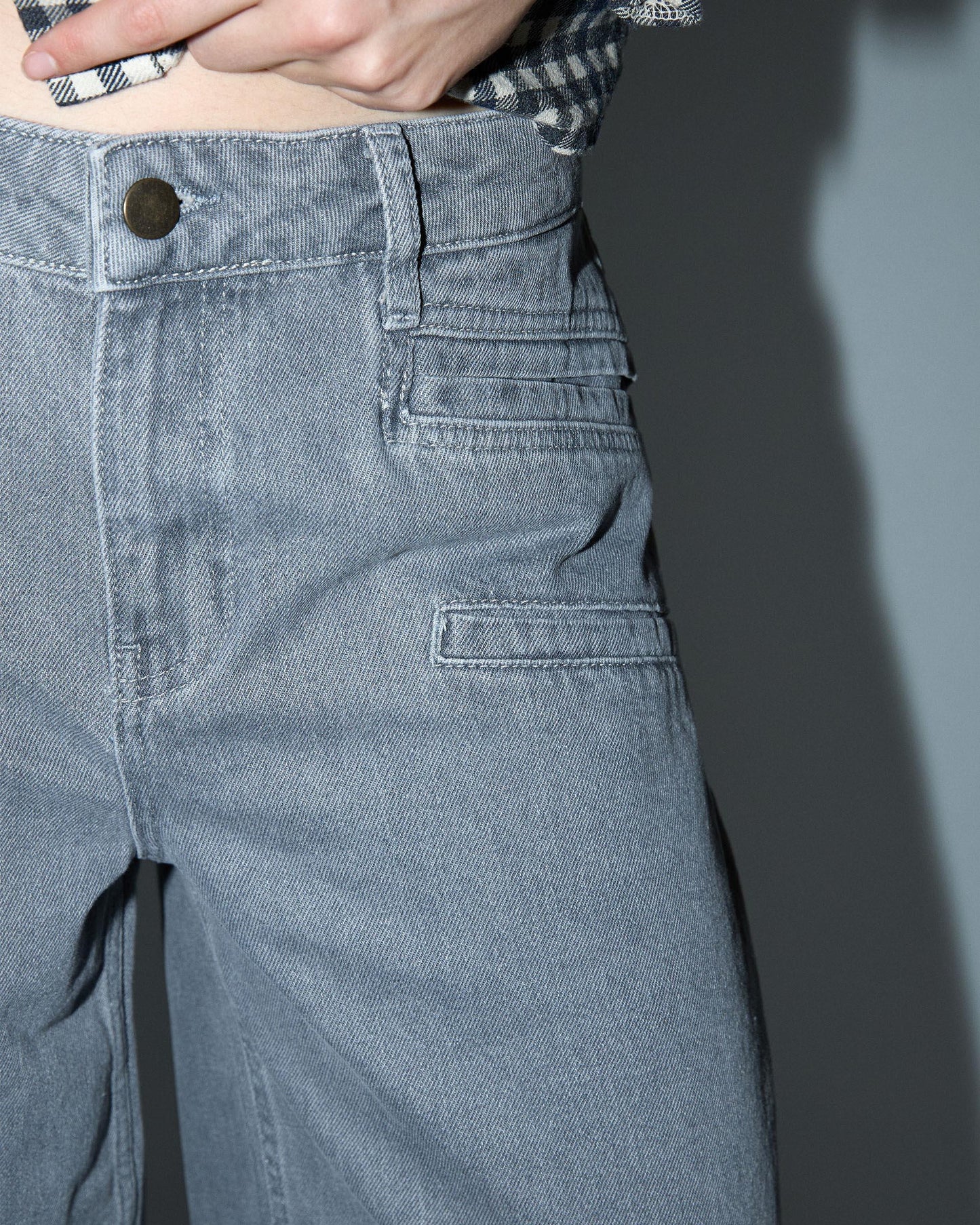Double Pocket Jeans Grey