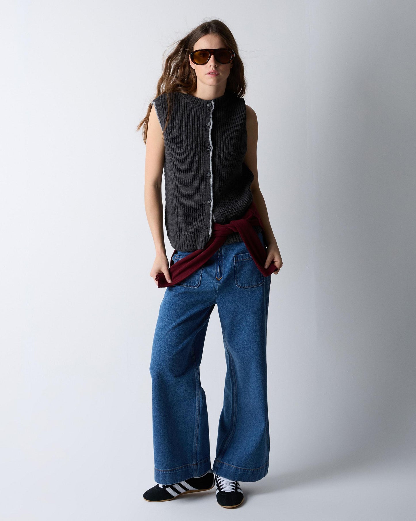 Anthracite Contrast Vest