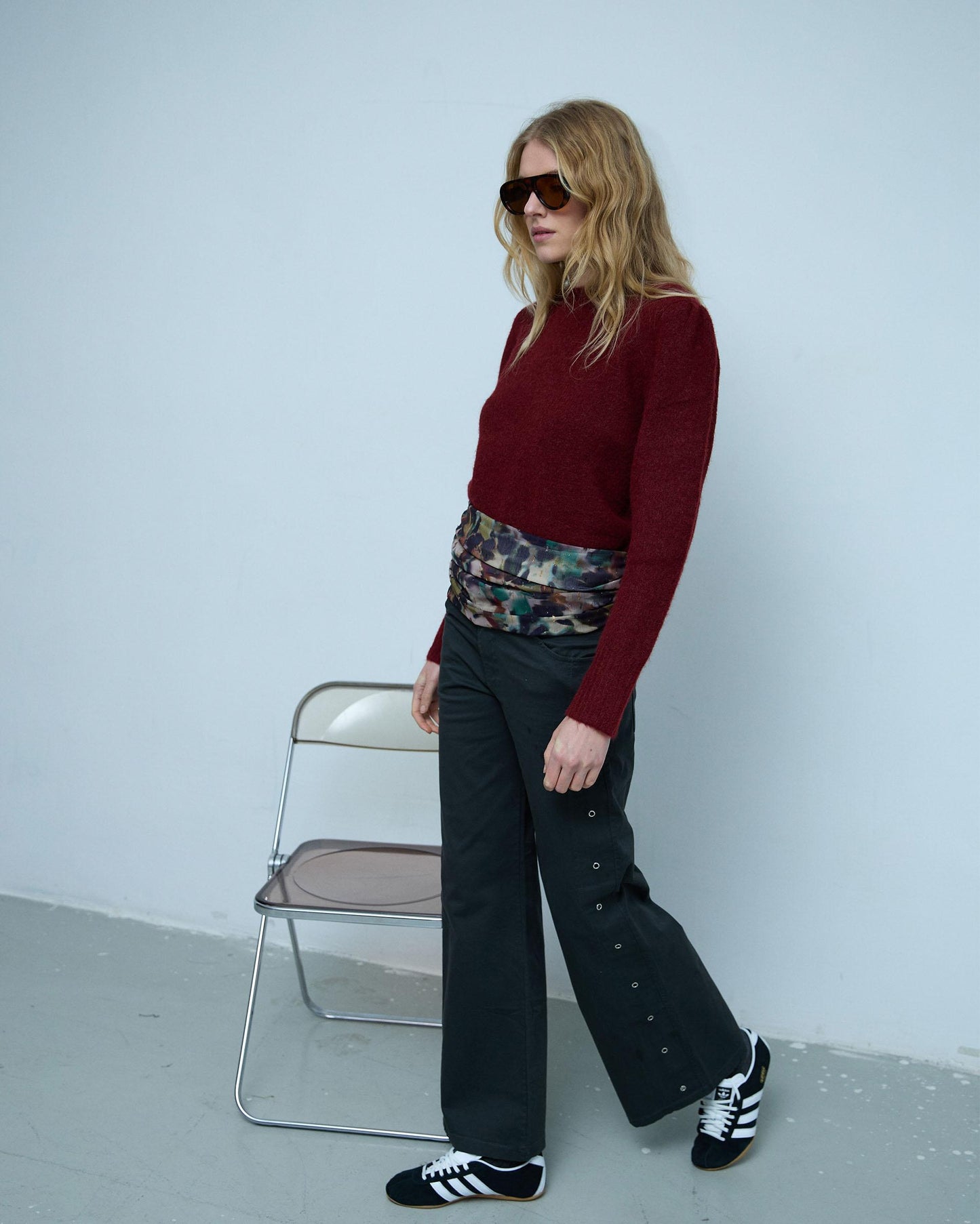 Jeans Eyelets Antracita