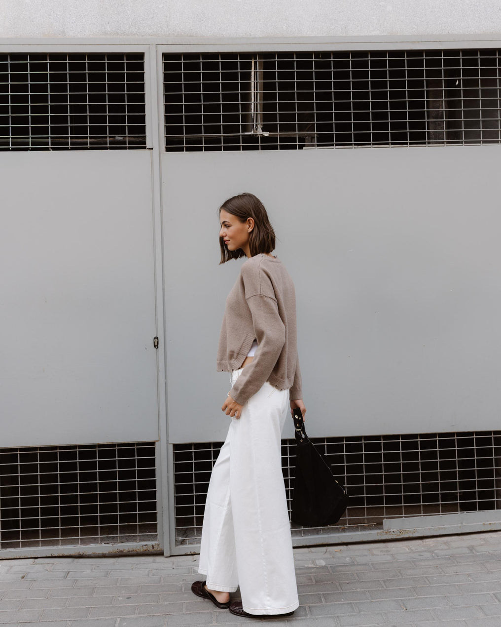 Jeans Bordado Sol Blanco