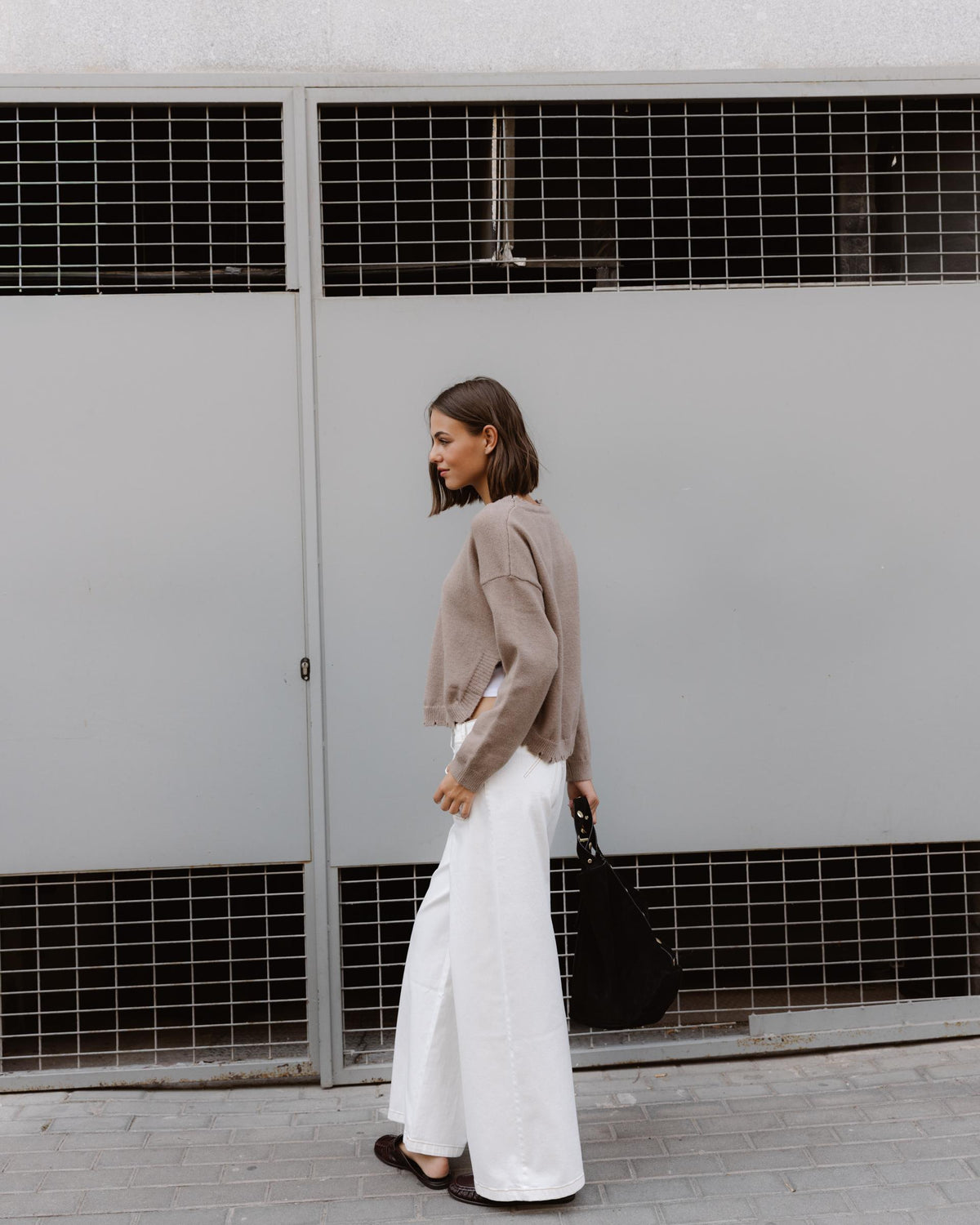Jeans Bordado Sol Blanco