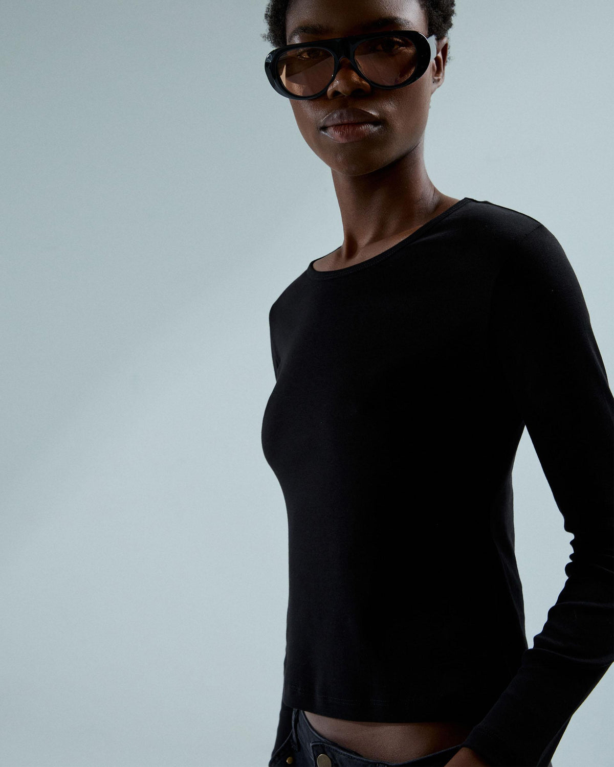 Basic Long Sleeve T-shirt Black