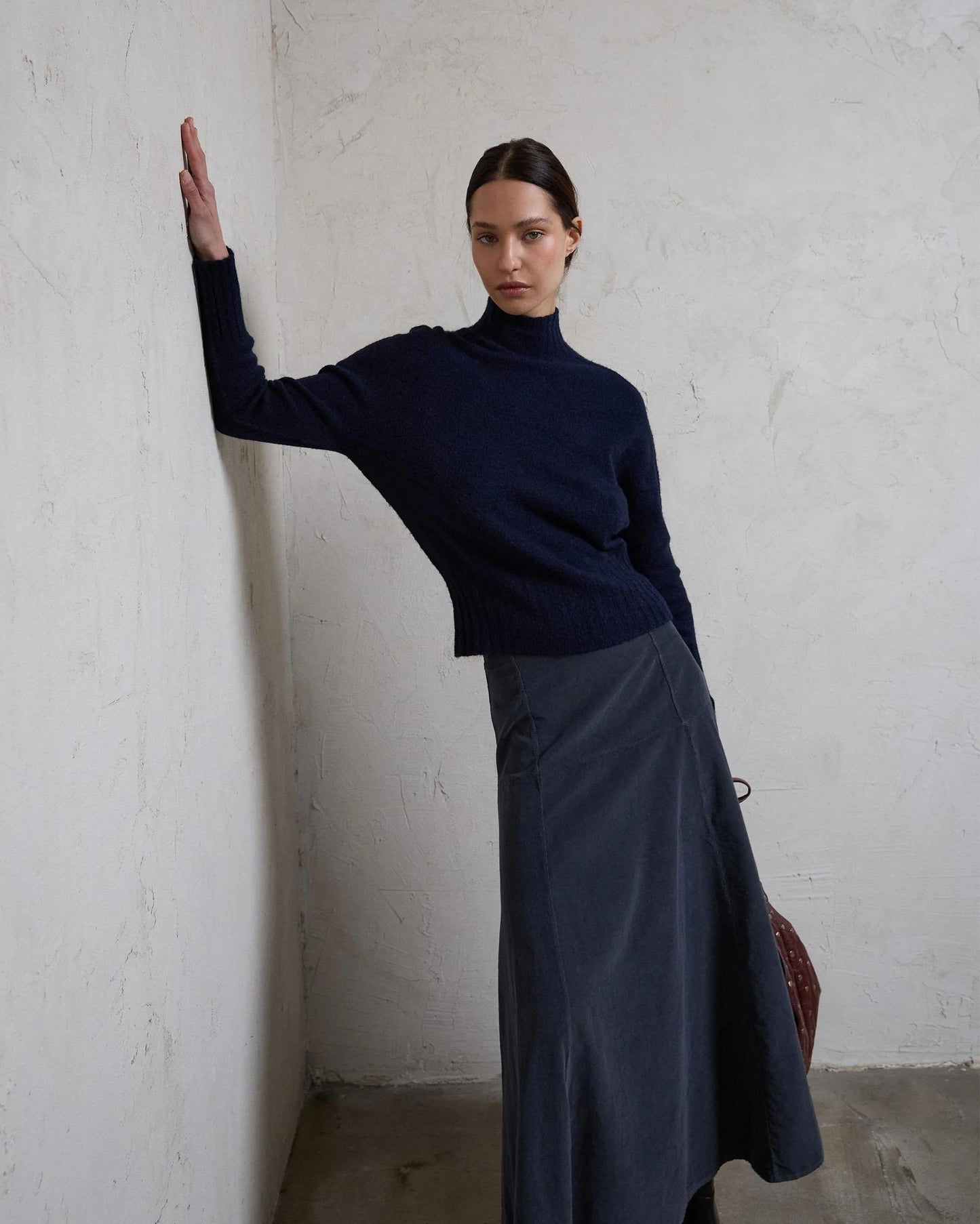 Falda Micropana Canesú Antracita