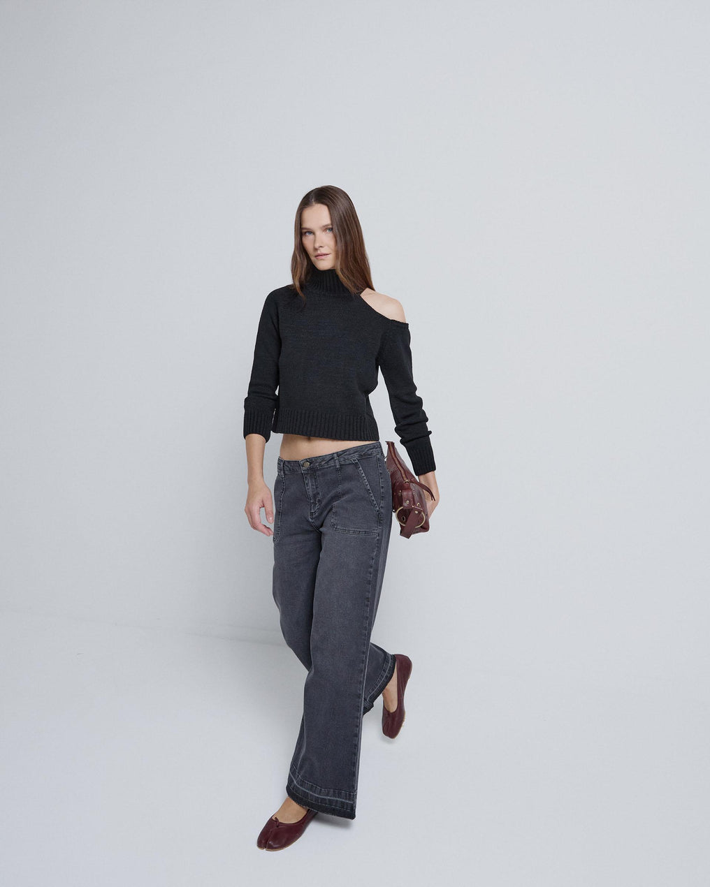 Jersey Manga Asimetrica Negro