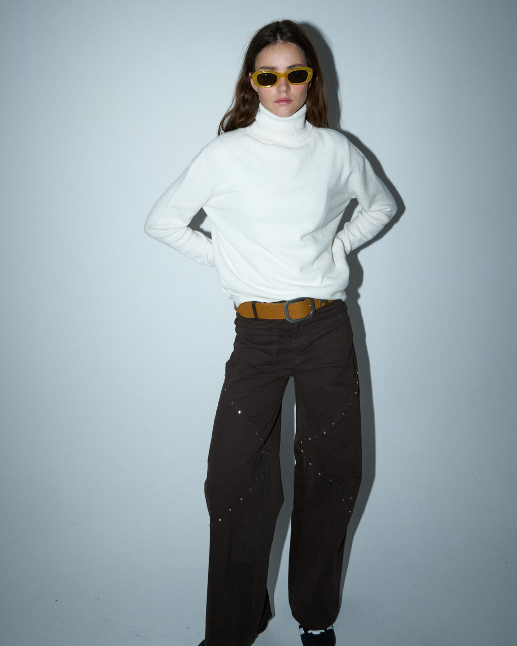 White Turtleneck Sweater