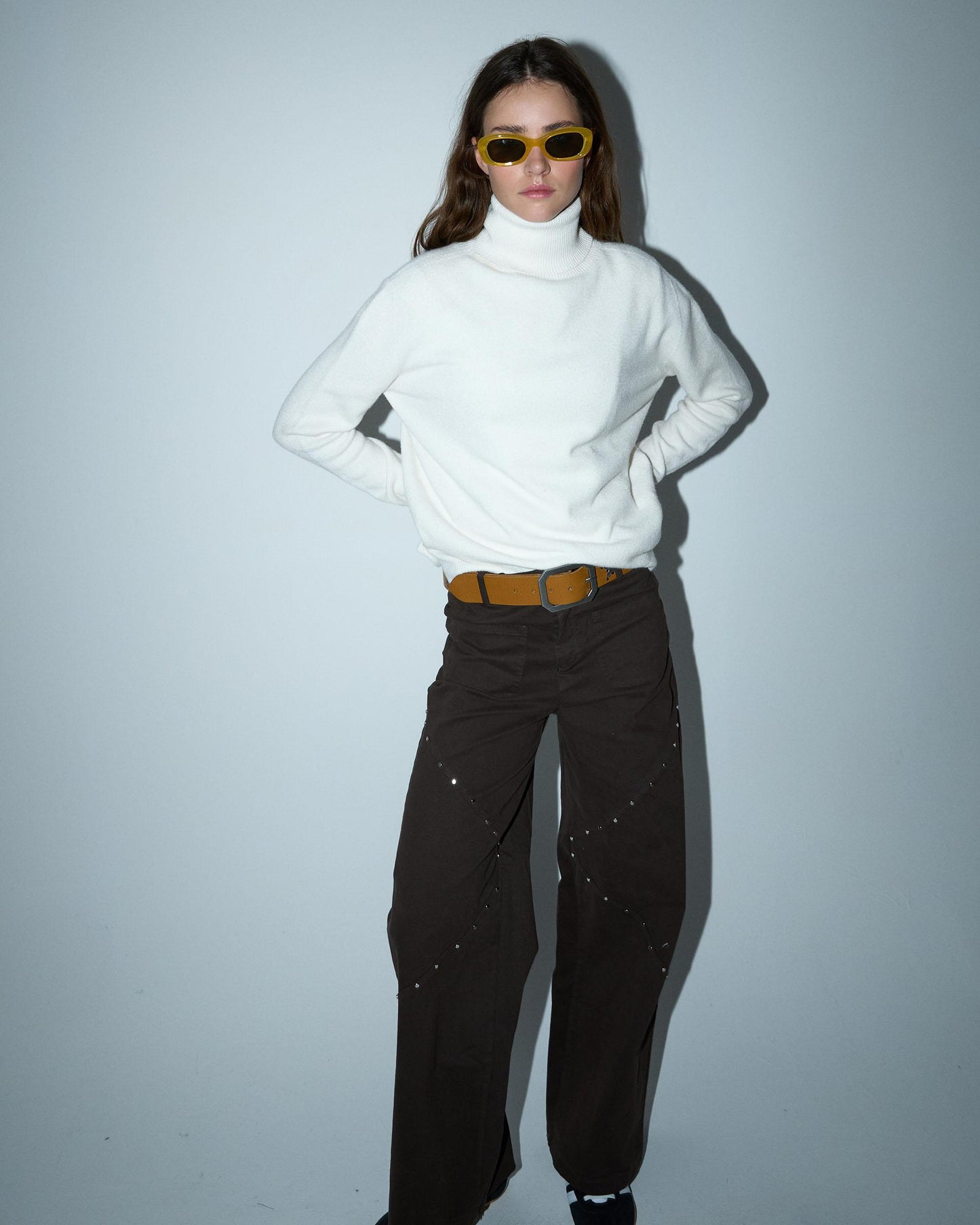 White Turtleneck Sweater