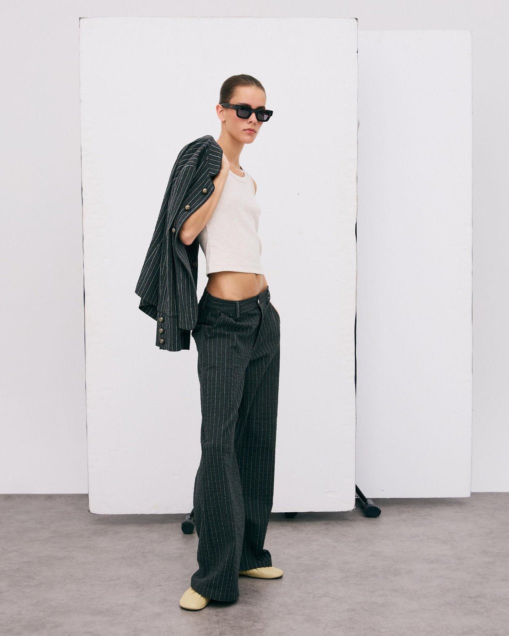 Pantalón Rayas Antracita