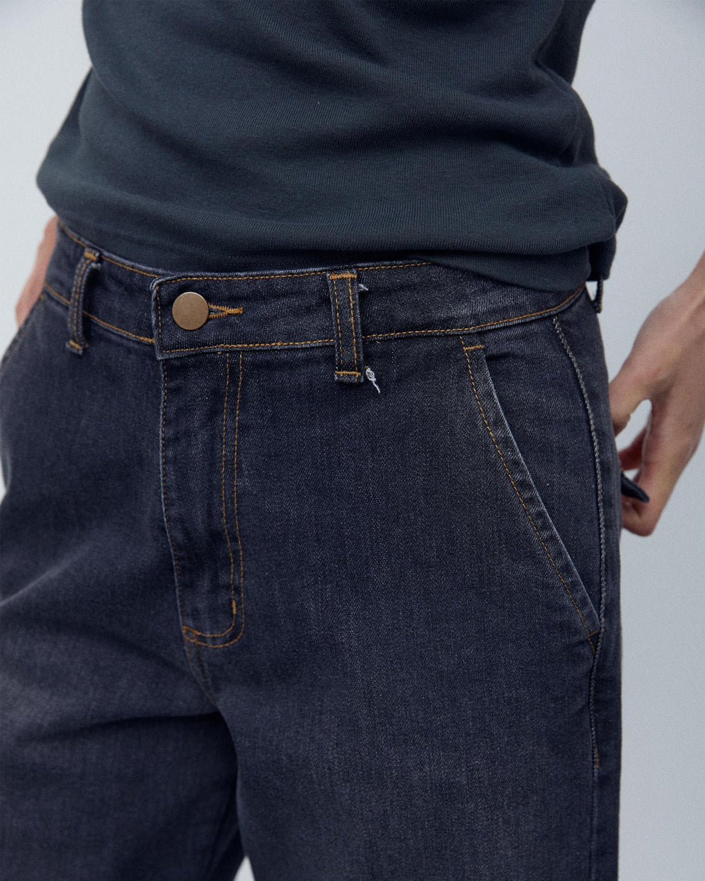 Jeans Ancho Recto Antracita