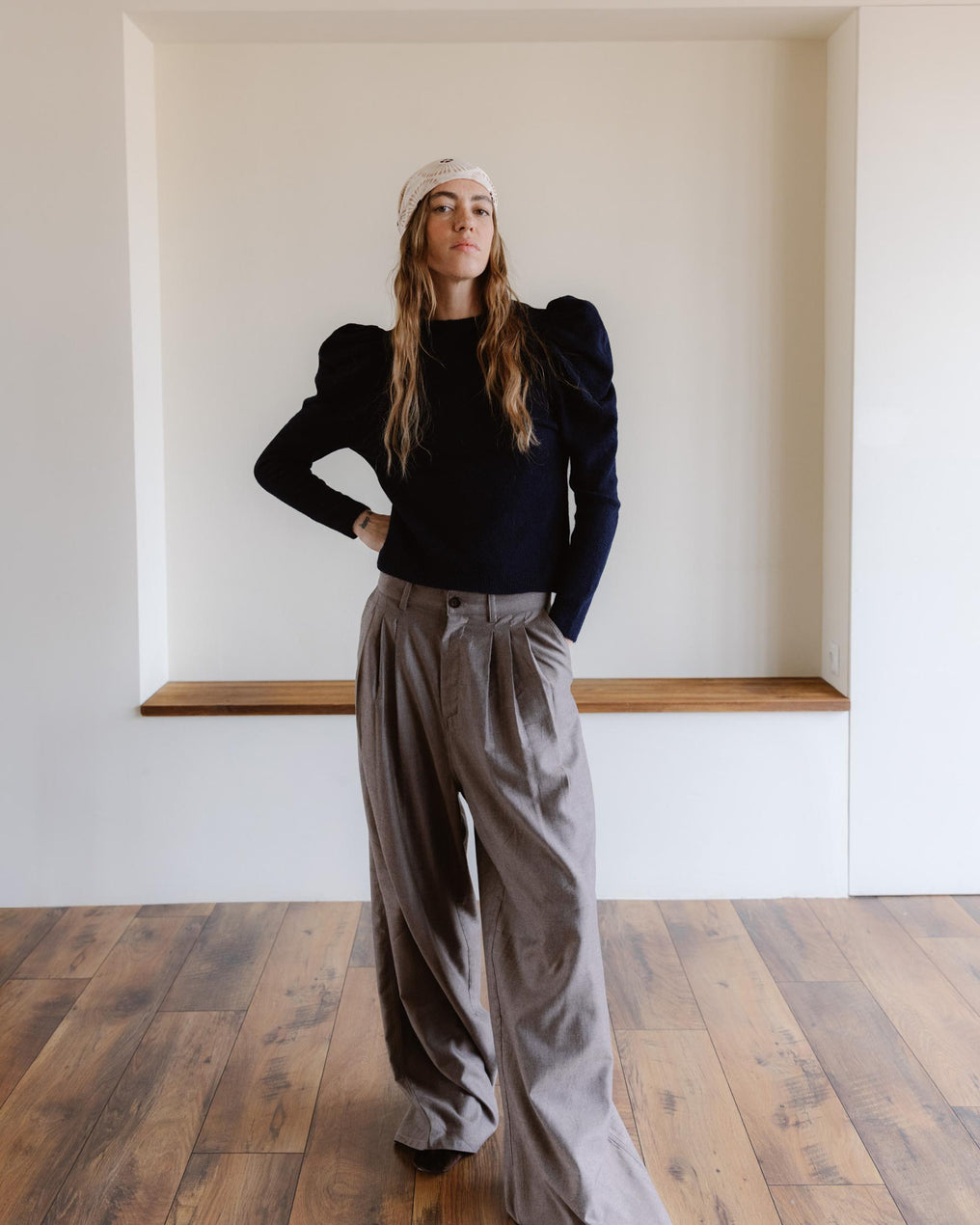 Jersey Manga Abullonada Azul Marino